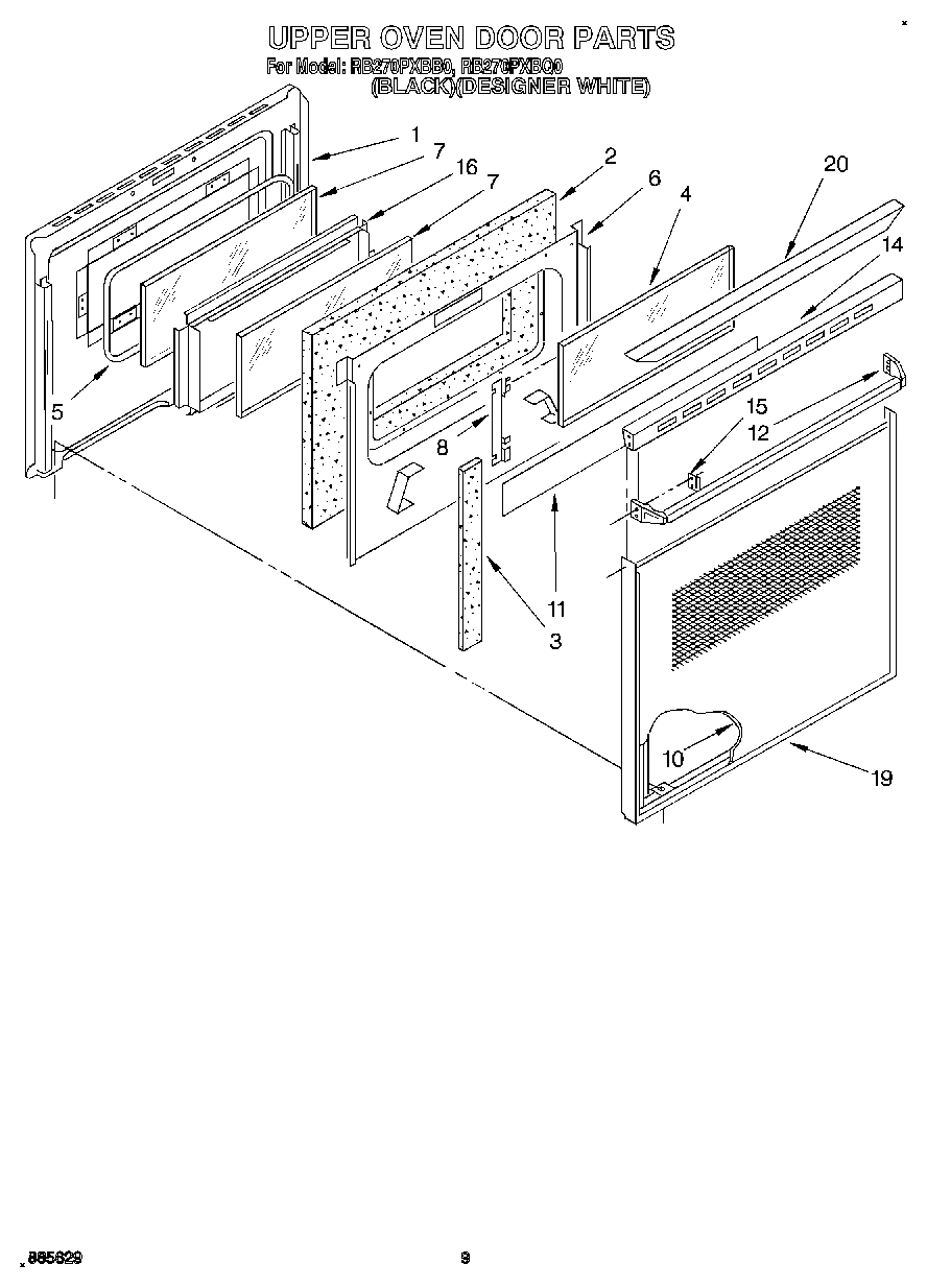 05 - UPPER OVEN DOOR