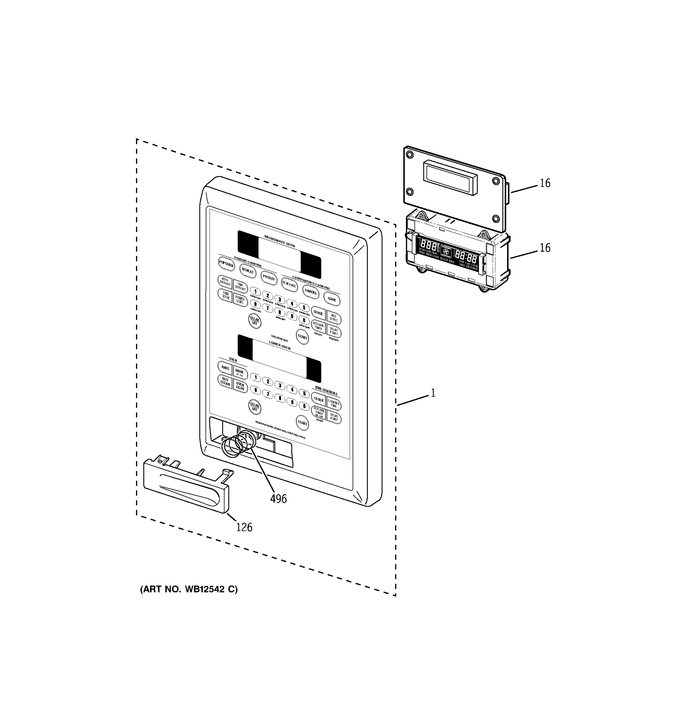 MICROWAVE CONTROL PANEL