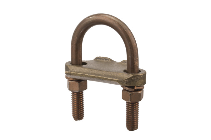 Sepco 34B Bronze Ground Clamp With Steel Screws 1-1/4 - 2-Inch Pipe 10-AWG