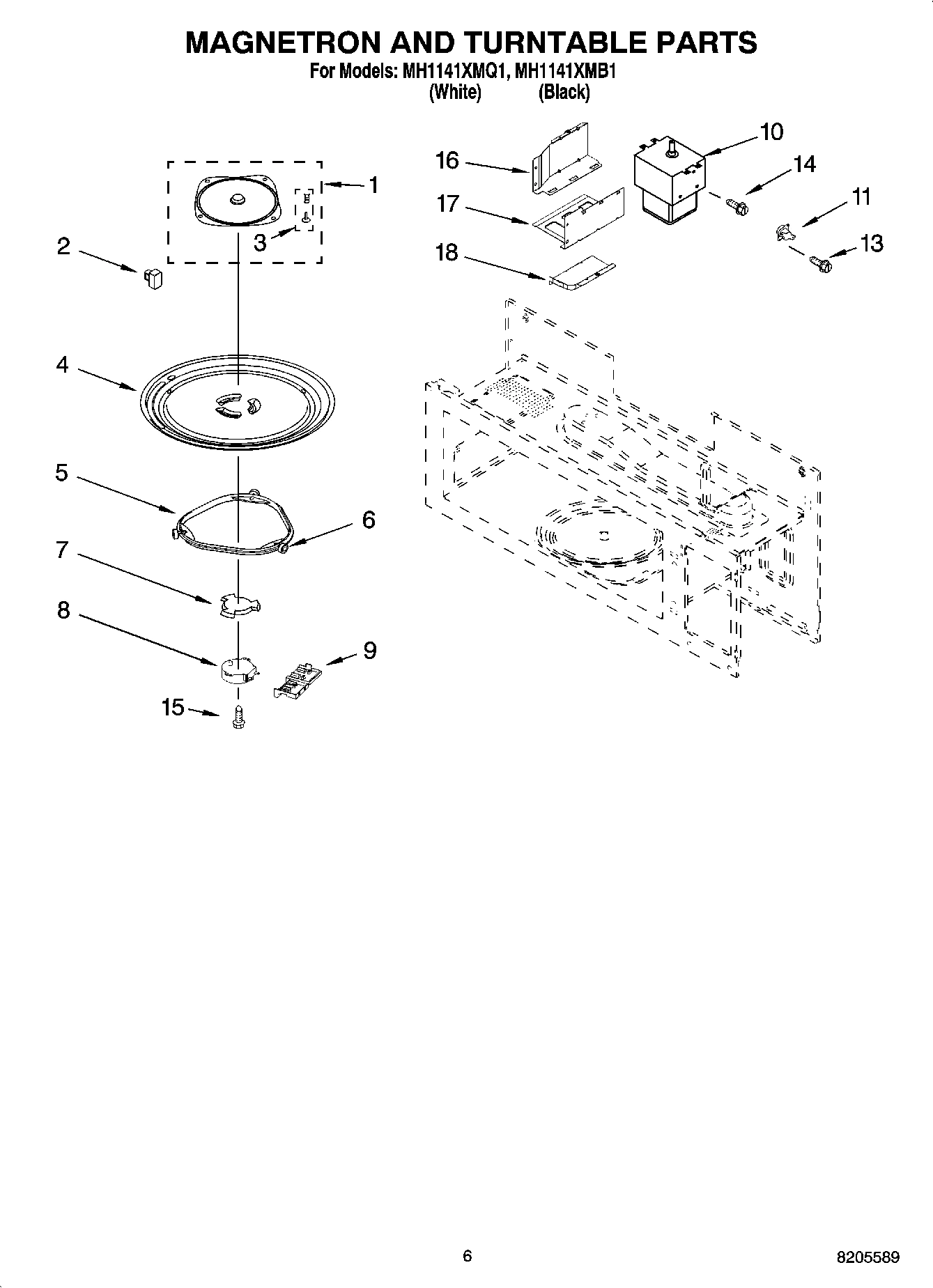 05 - MAGNETRON AND TURNTABLE PARTS