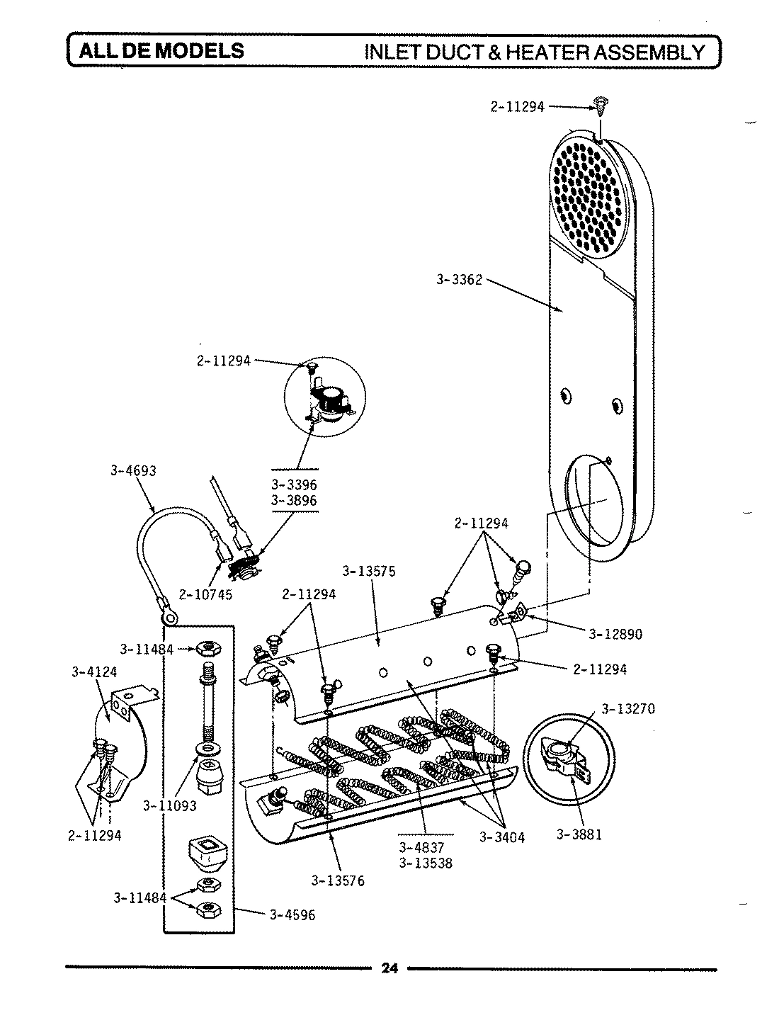 04 - INLET DUCT & HEATER ASSEMBLY