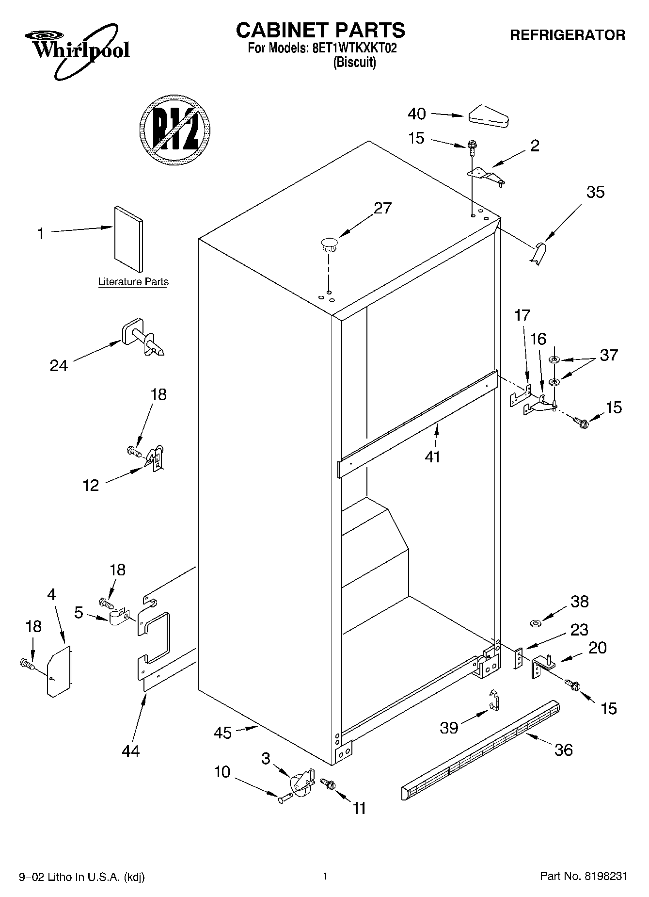 01 - CABINET, LITERATURE