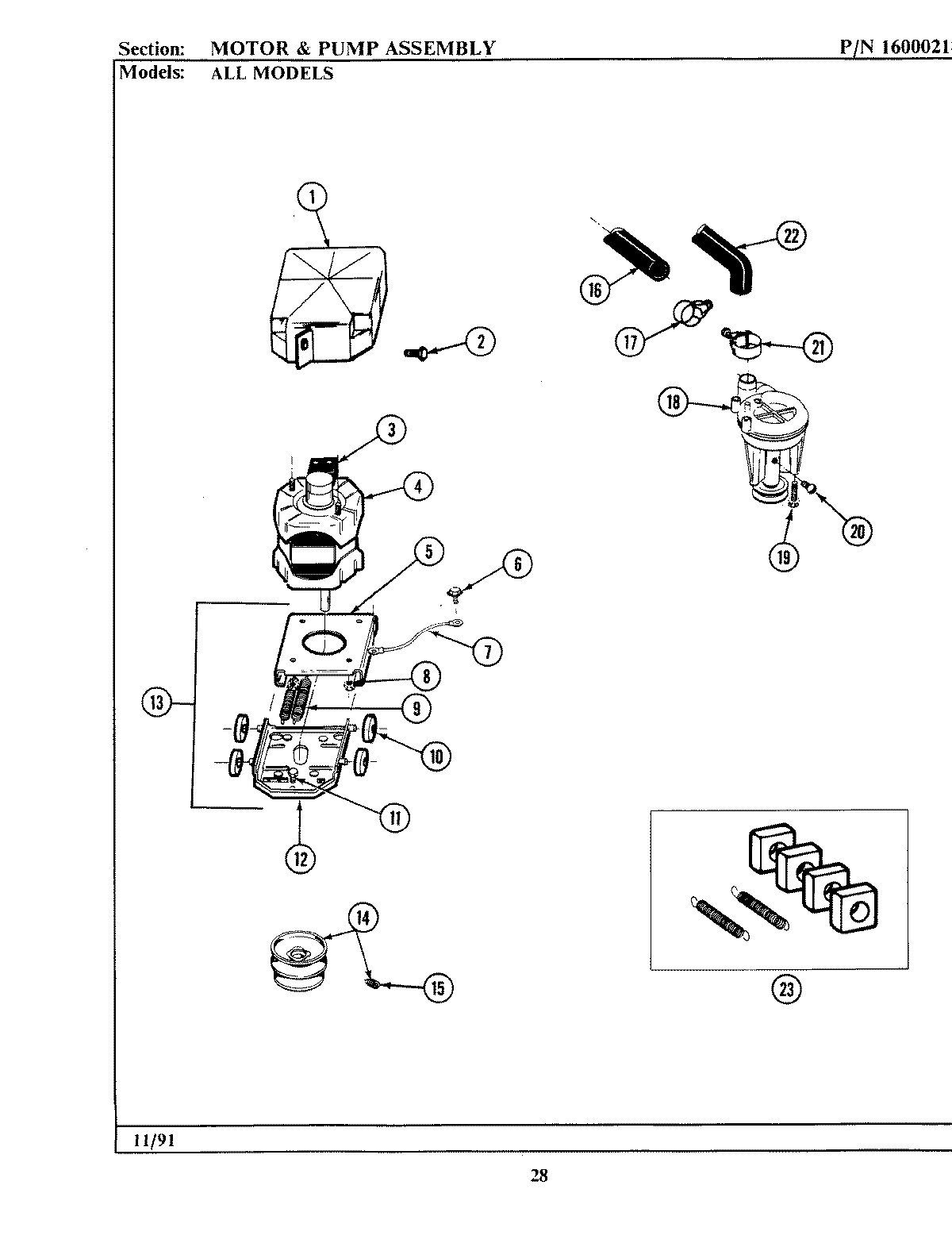05 - MOTOR & PUMP ASSEMBLY