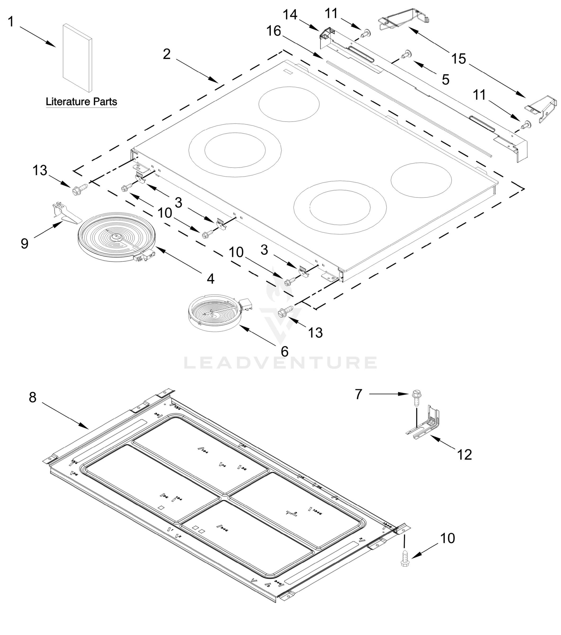 COOKTOP PARTS