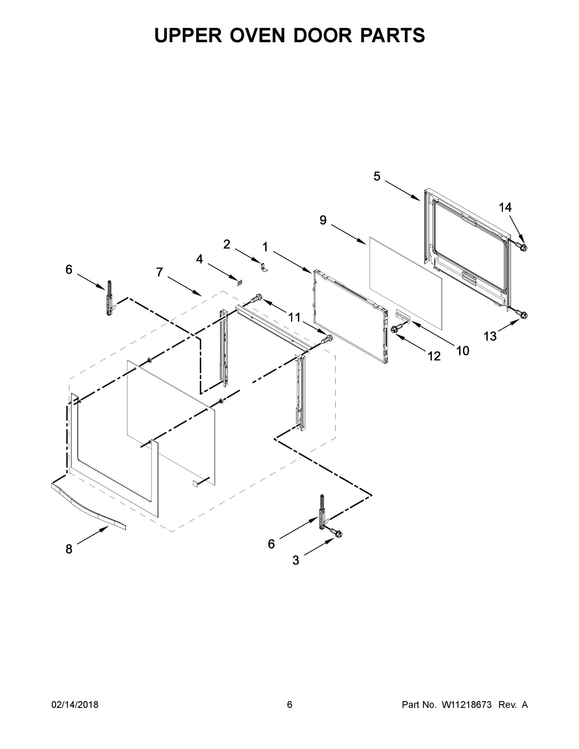 04 - UPPER OVEN DOOR PARTS