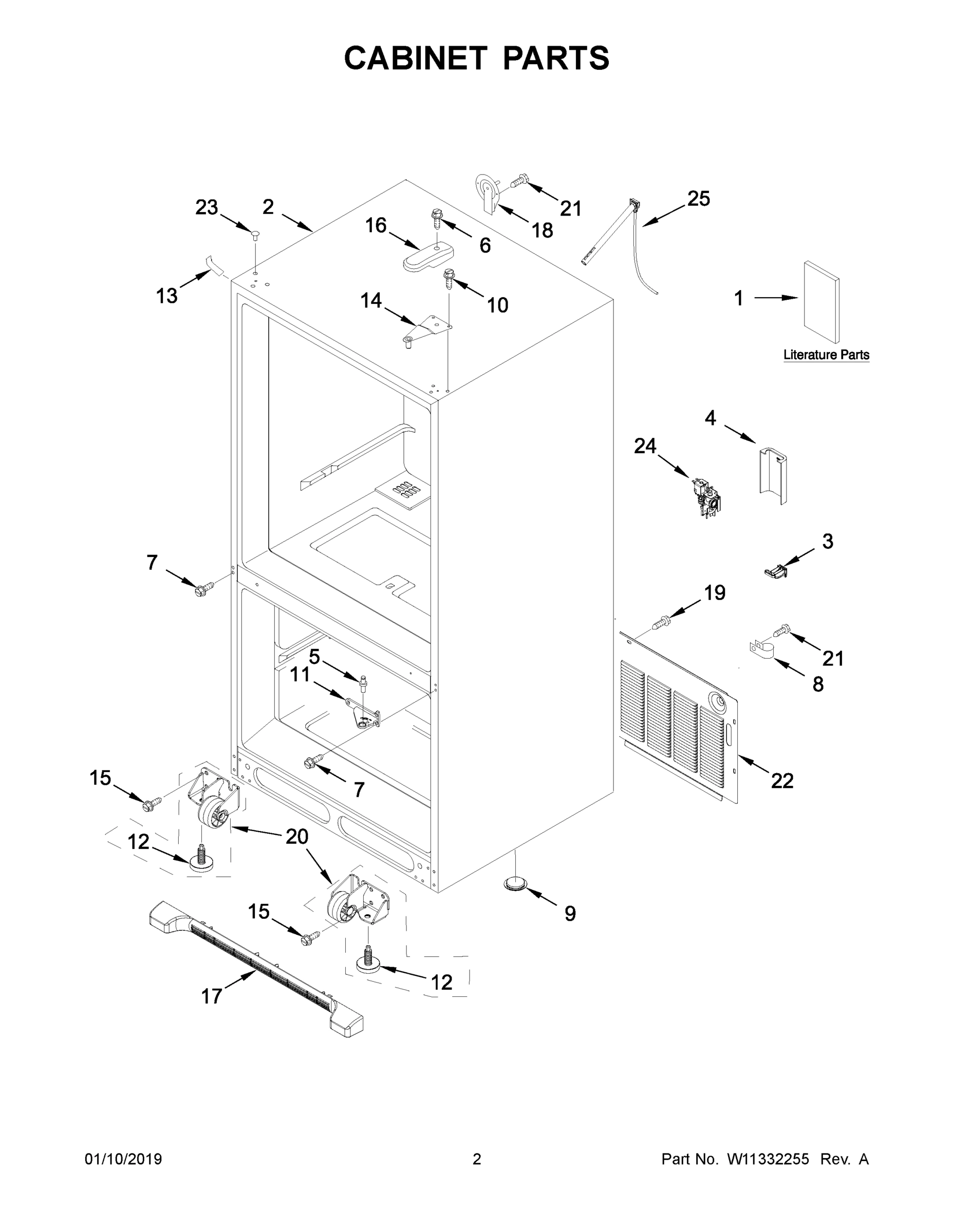 02 - CABINET PARTS
