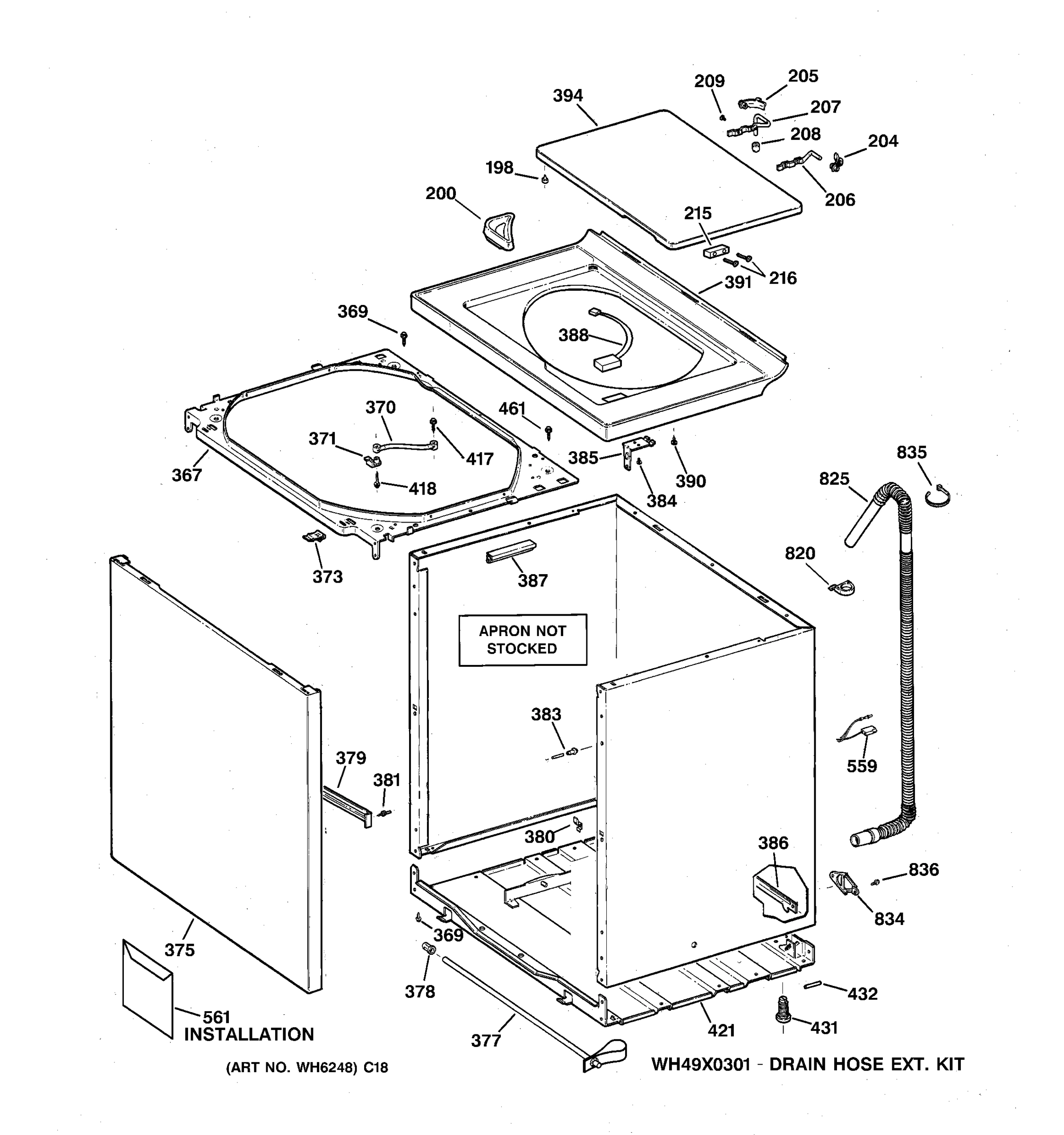 CABINET, COVER & FRONT PANEL