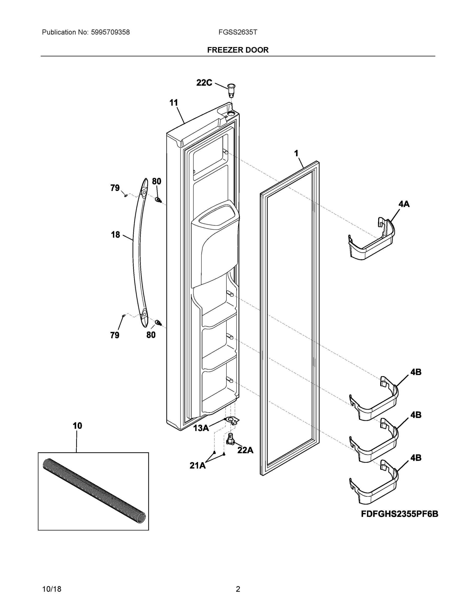 02 - FREEZER DOOR