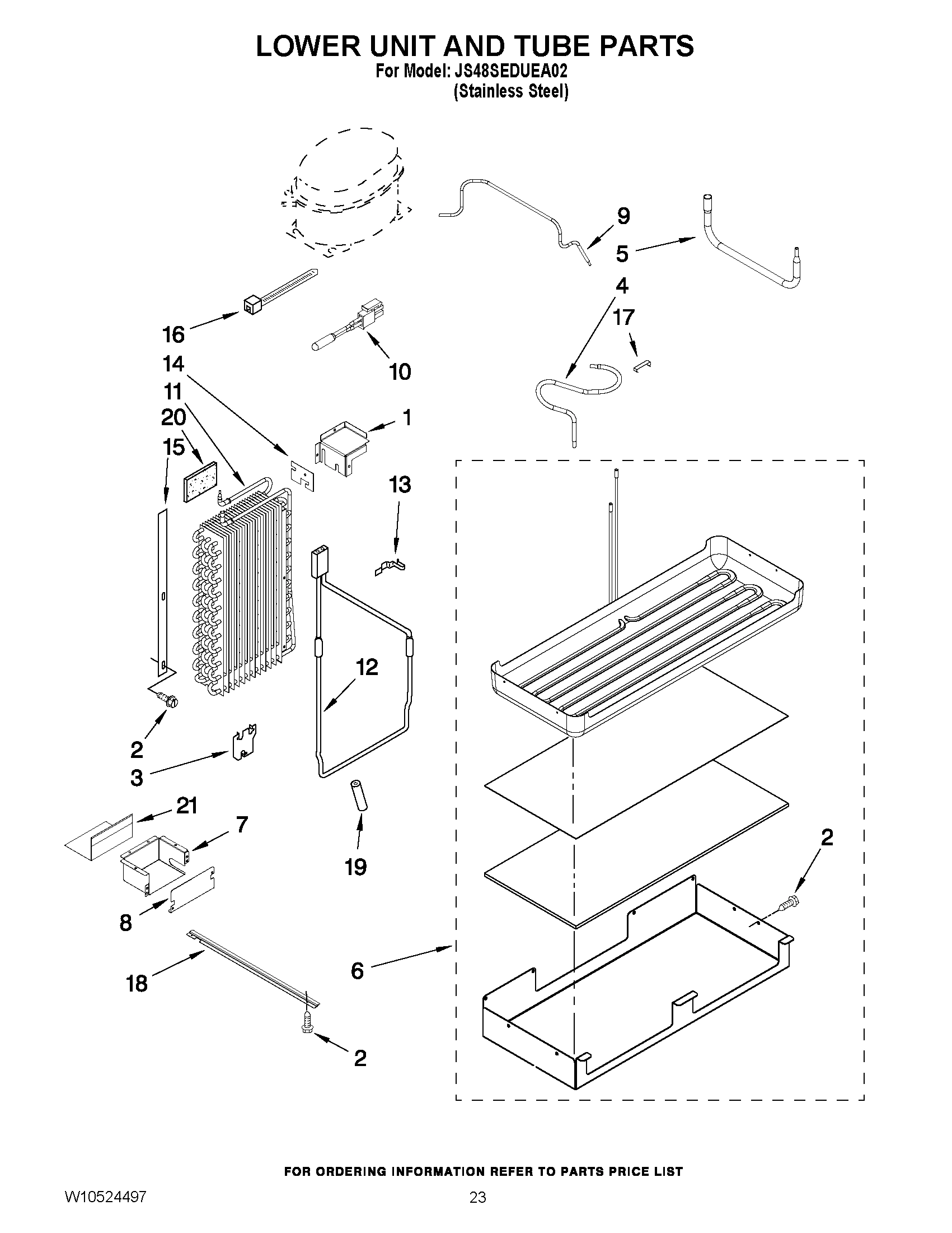 14 - LOWER UNIT AND TUBE PARTS