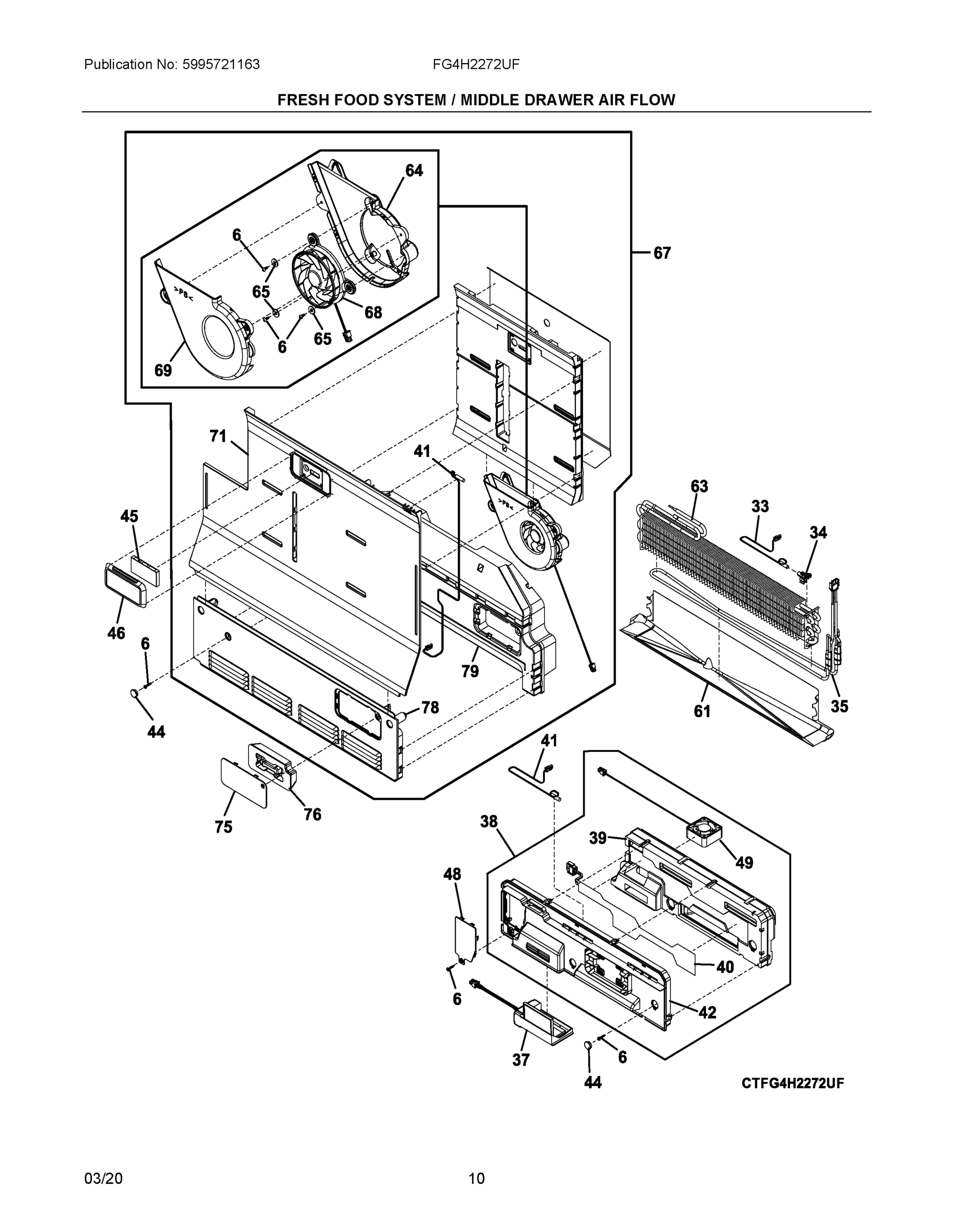 06 - FRESH FOOD SYSTEM / MIDDLE DRAWER AIR FLOW