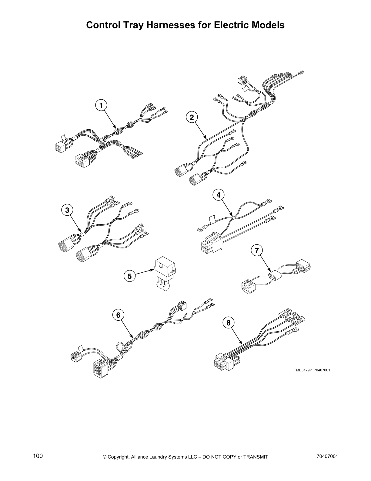 Control Tray Harnesses for Electric Models