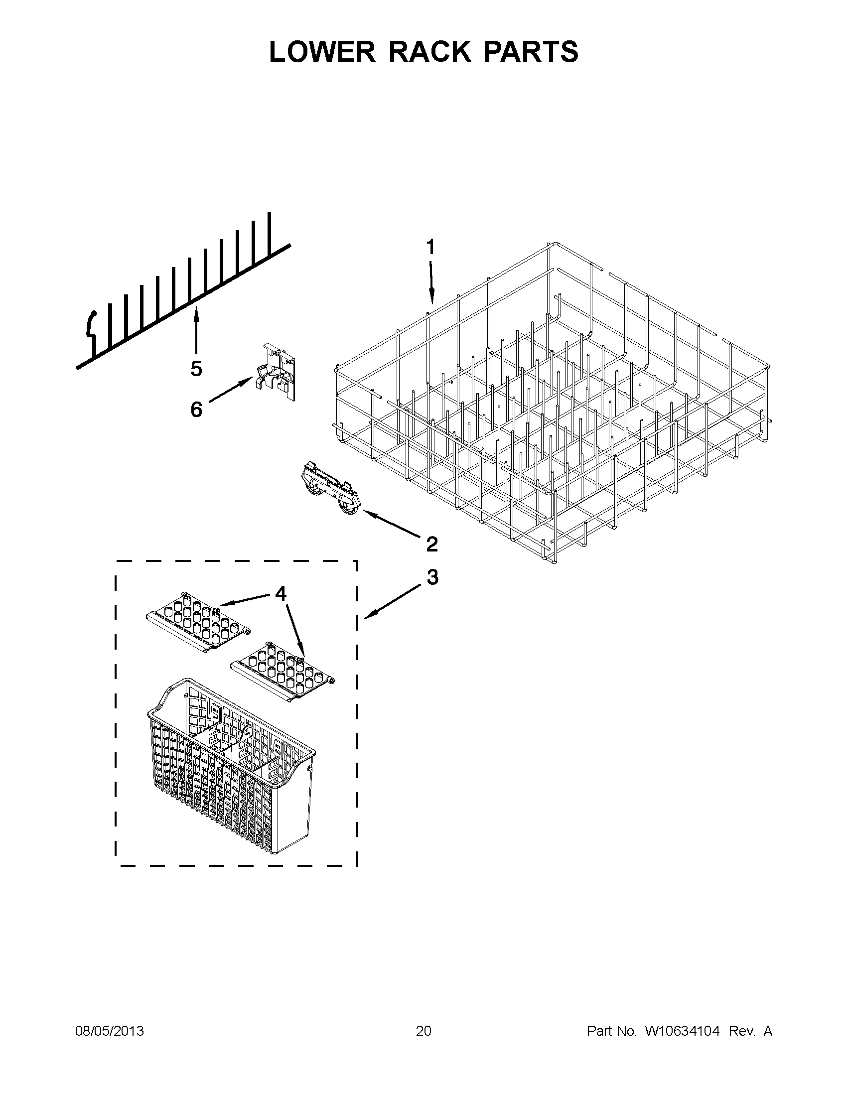 10 - LOWER RACK PARTS