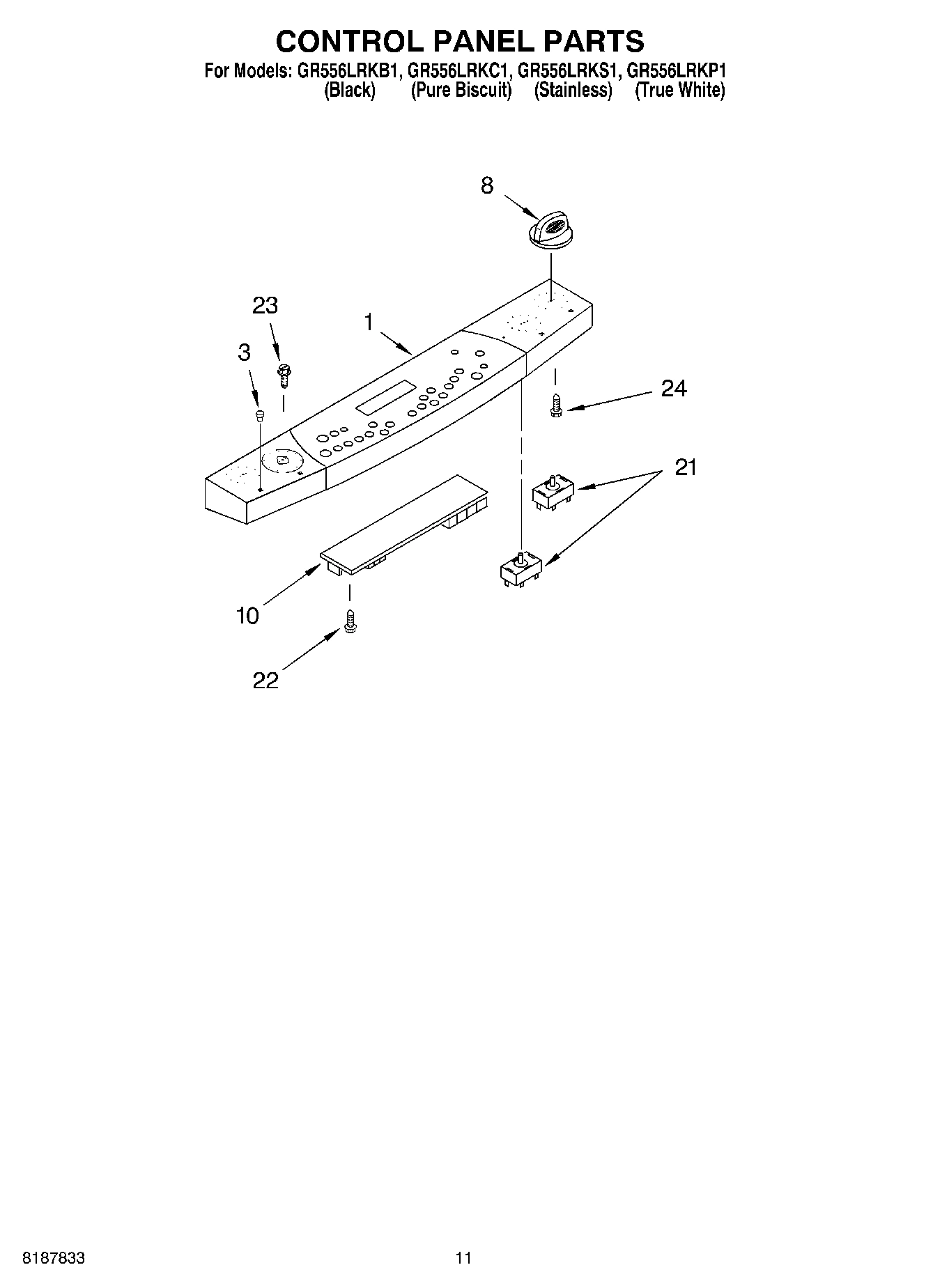 07 - CONTROL PANEL PARTS, MISCELLANEOUS PARTS