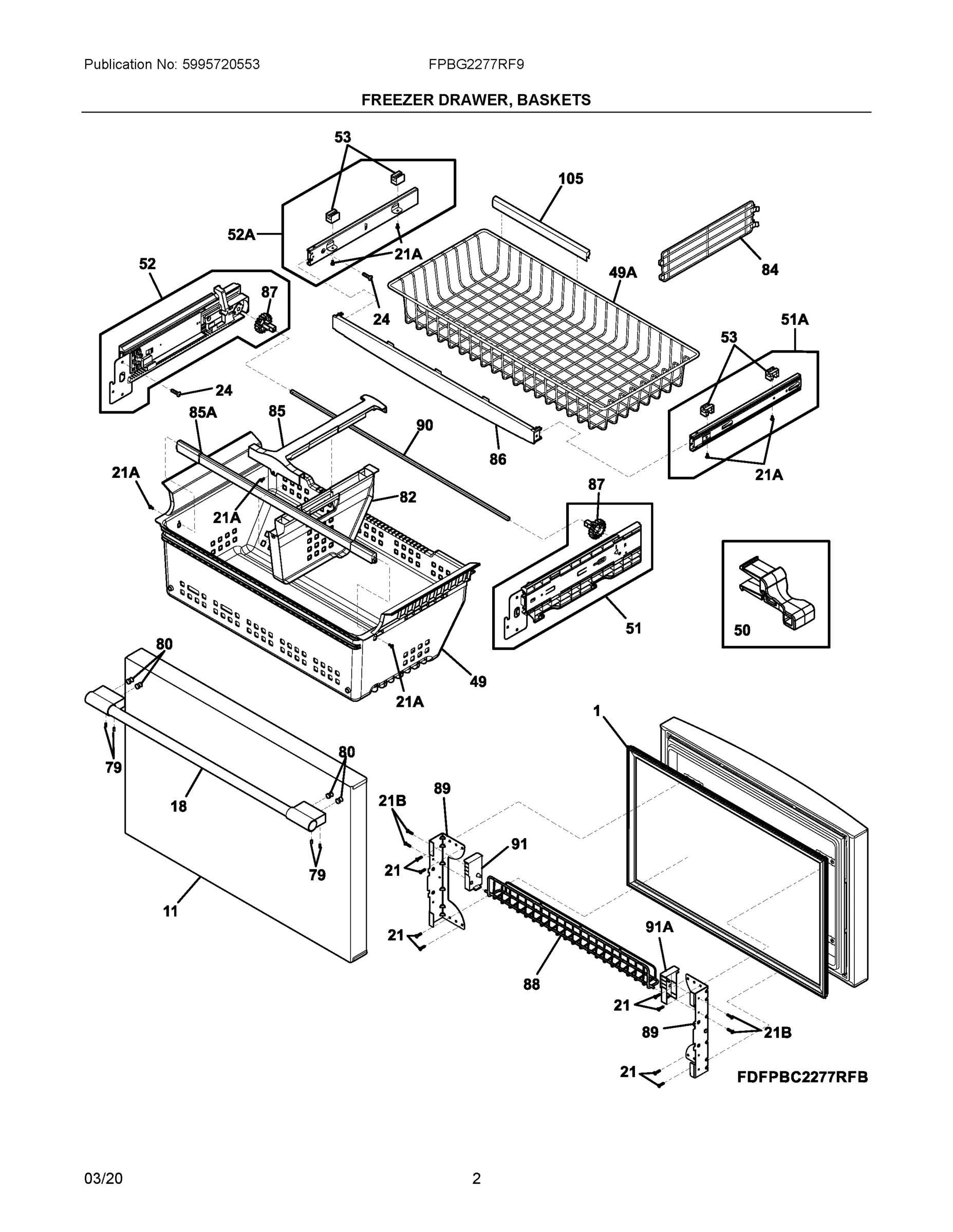 02 - FREEZER DRAWER, BASKETS
