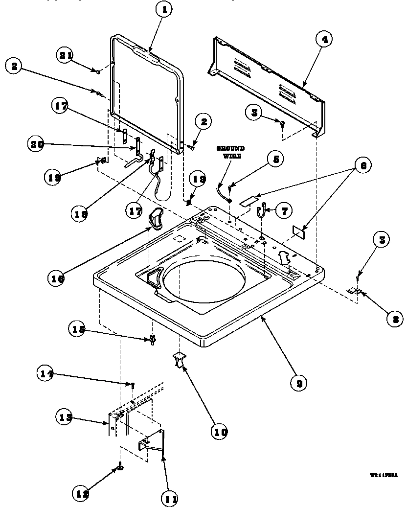 06 - CAB TOP/LOADING DR & CTRL HOOD REAR PAN