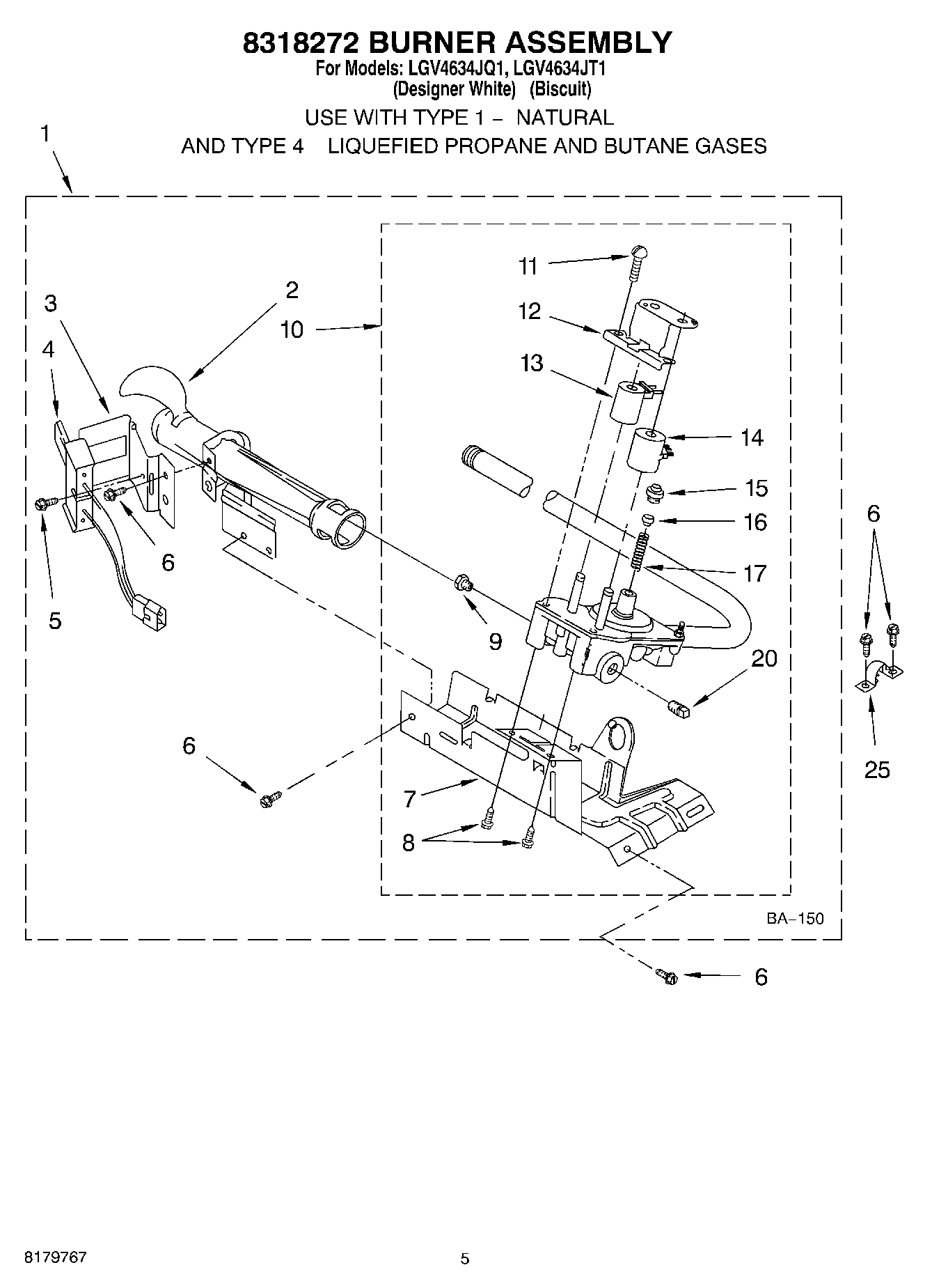 03 - 8318272 BURNER ASSEMBLY