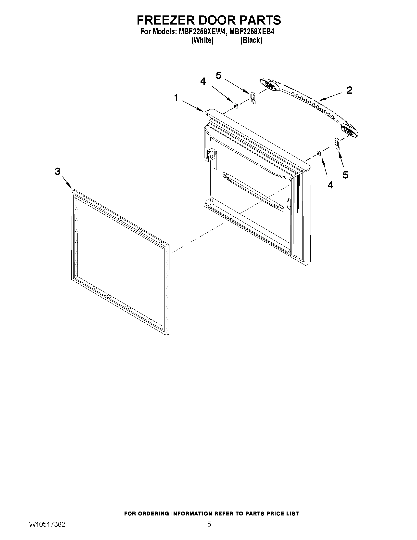 03 - FREEZER DOOR PARTS