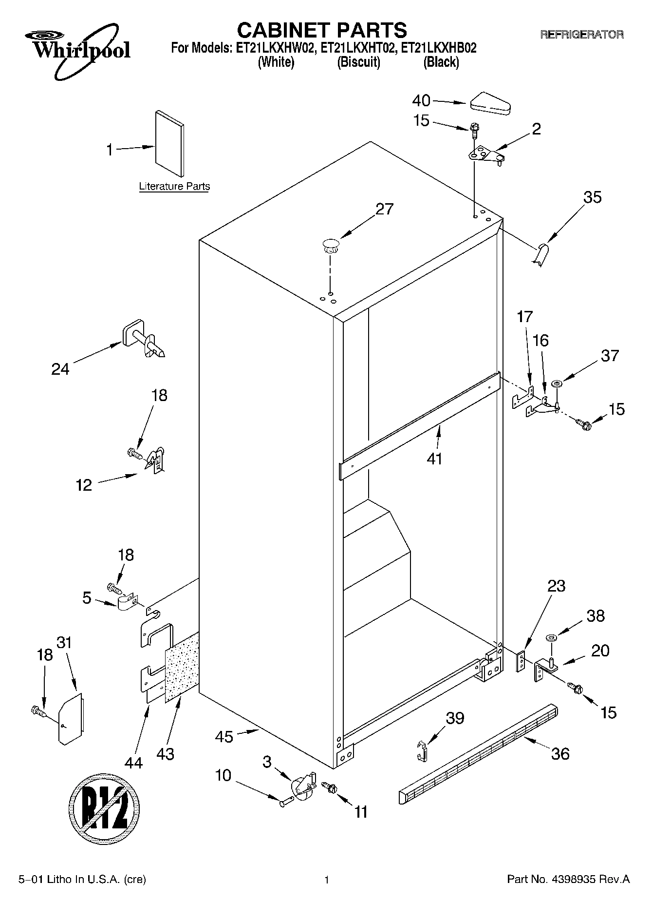 01 - CABINET, LITERATURE
