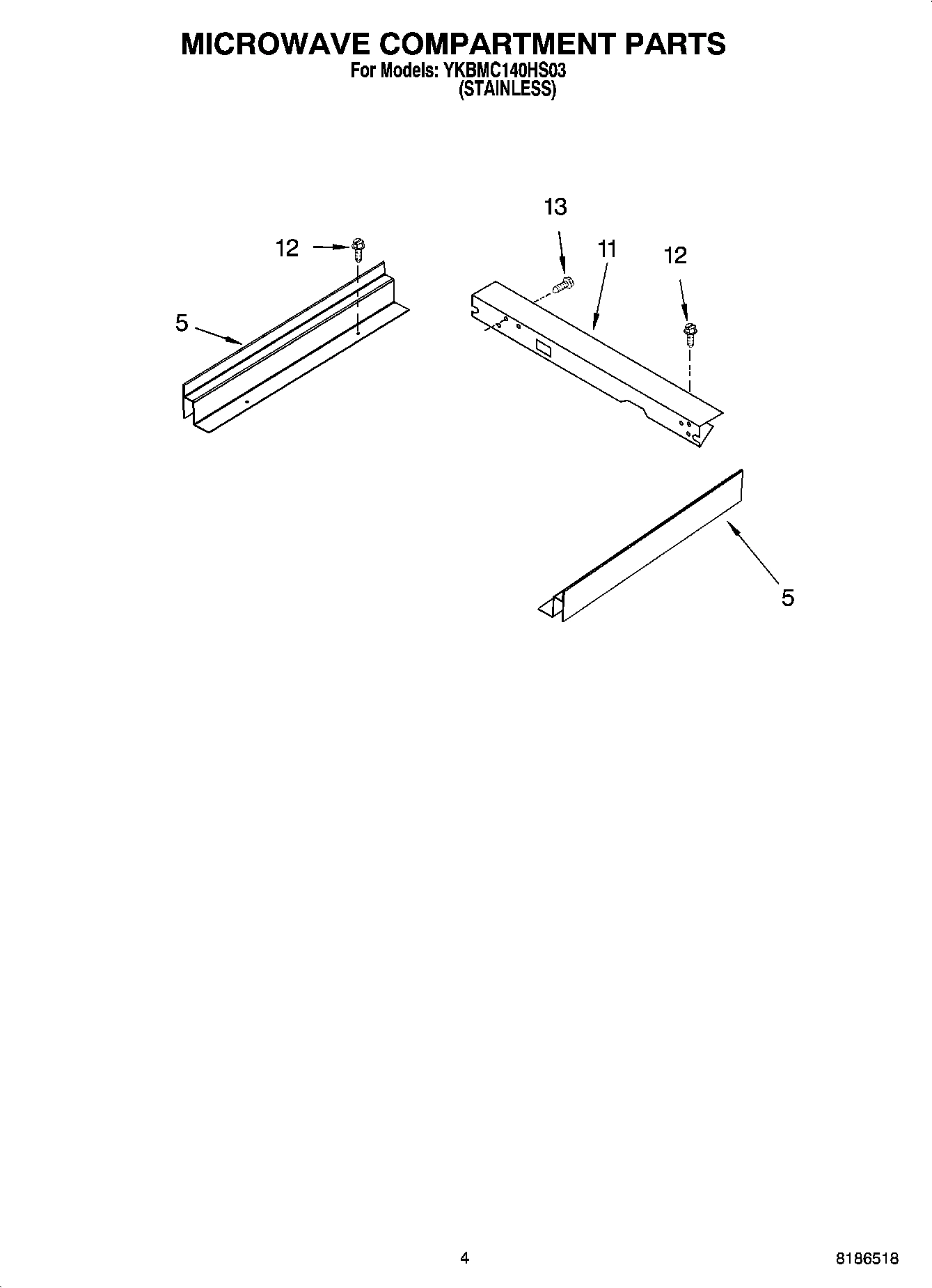 03 - MICROWAVE COMPARTMENT PARTS