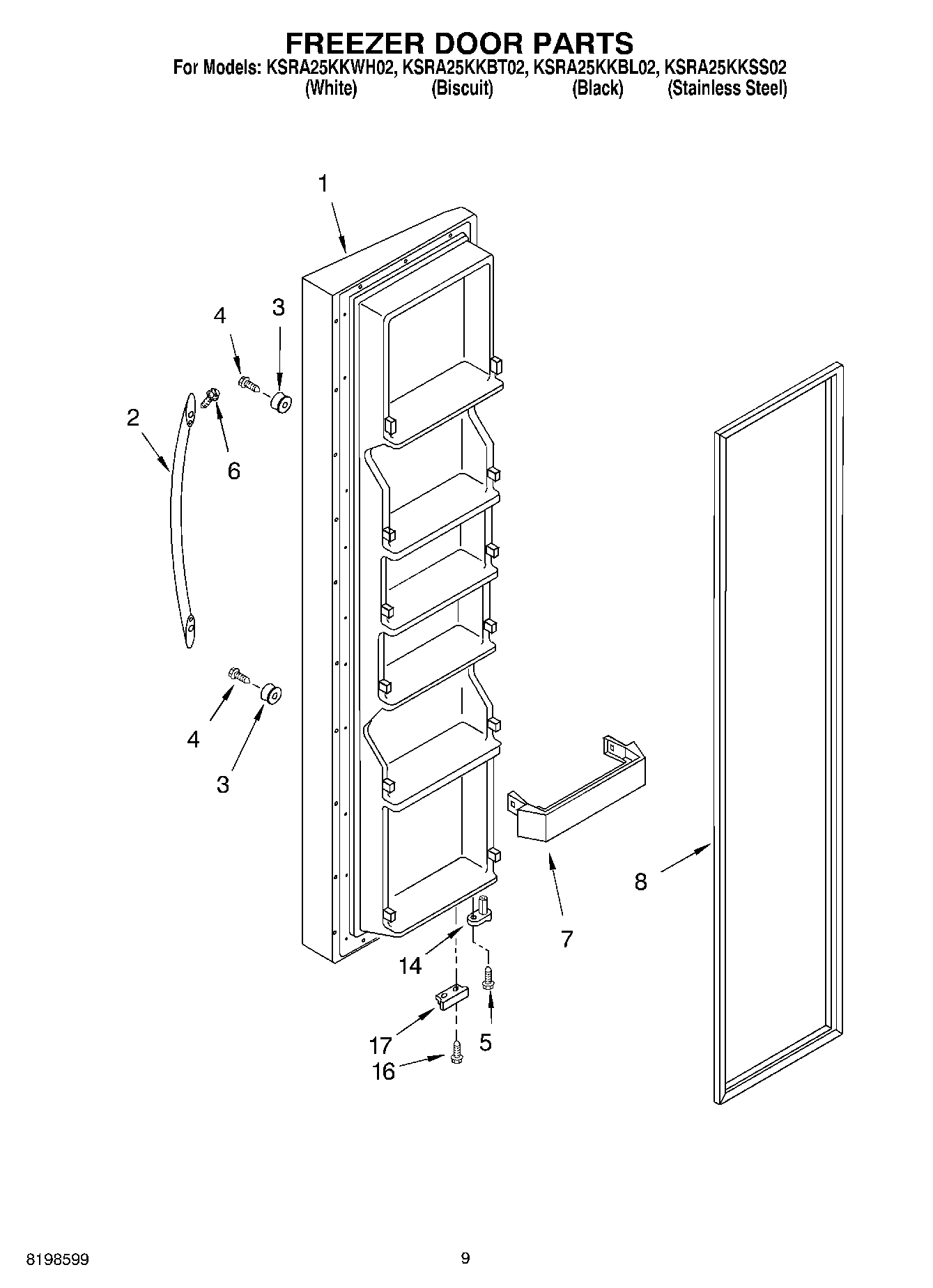 06 - FREEZER DOOR PARTS