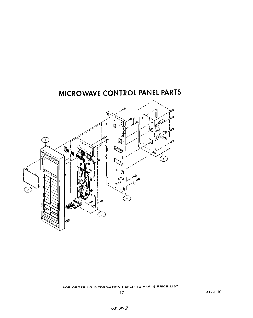 13 - MICROWAVE CONTROL PANEL