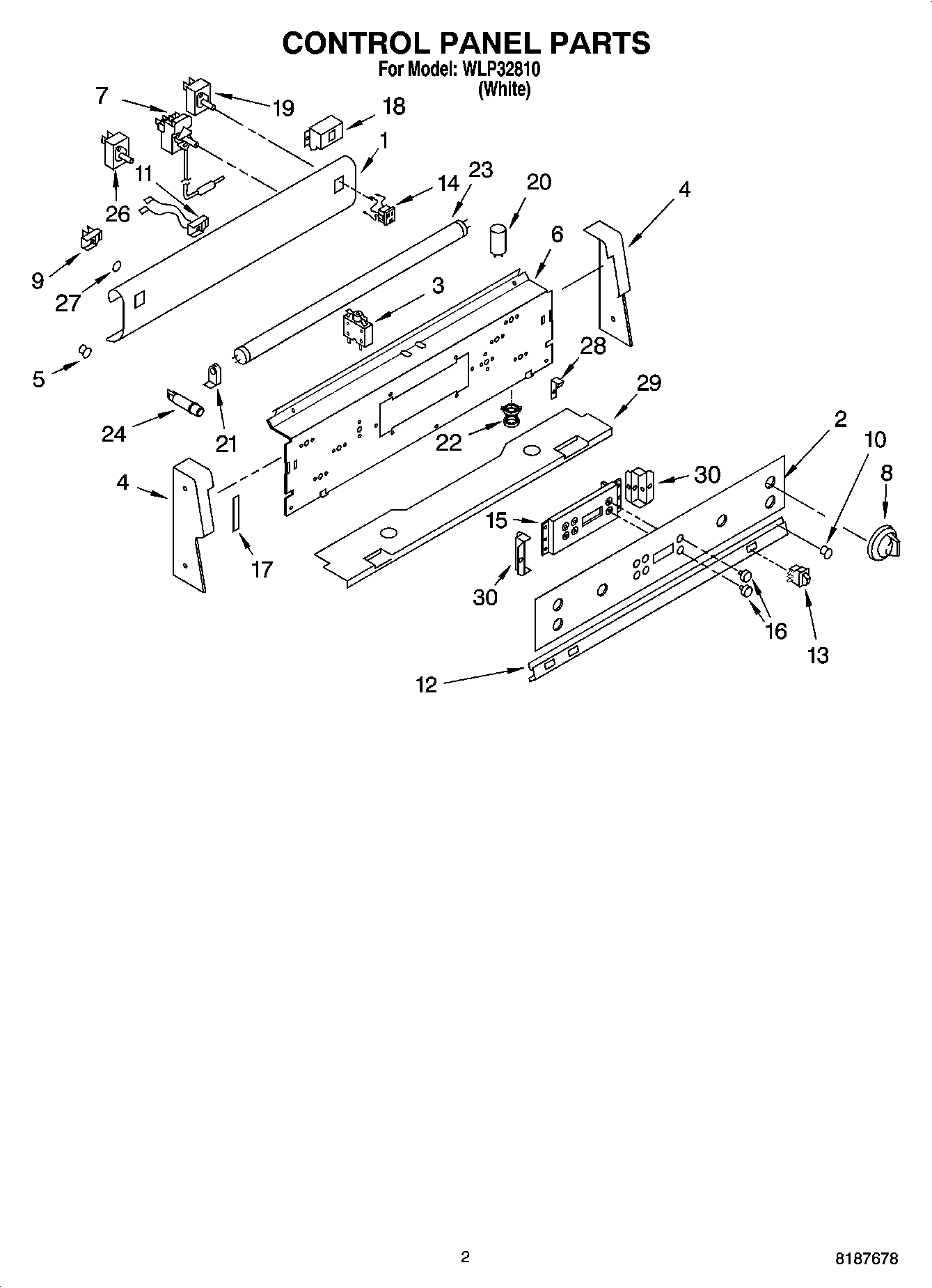 02 - CONTROL PANEL PARTS