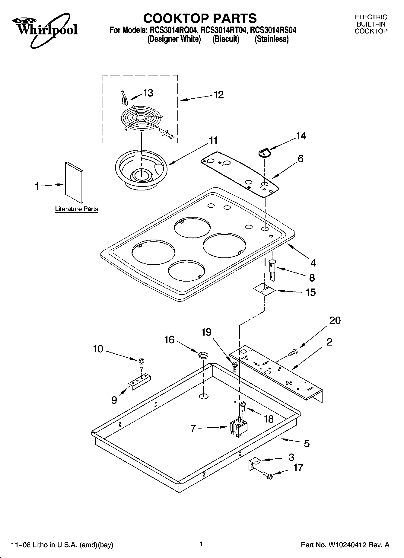 01 - COOKTOP PARTS