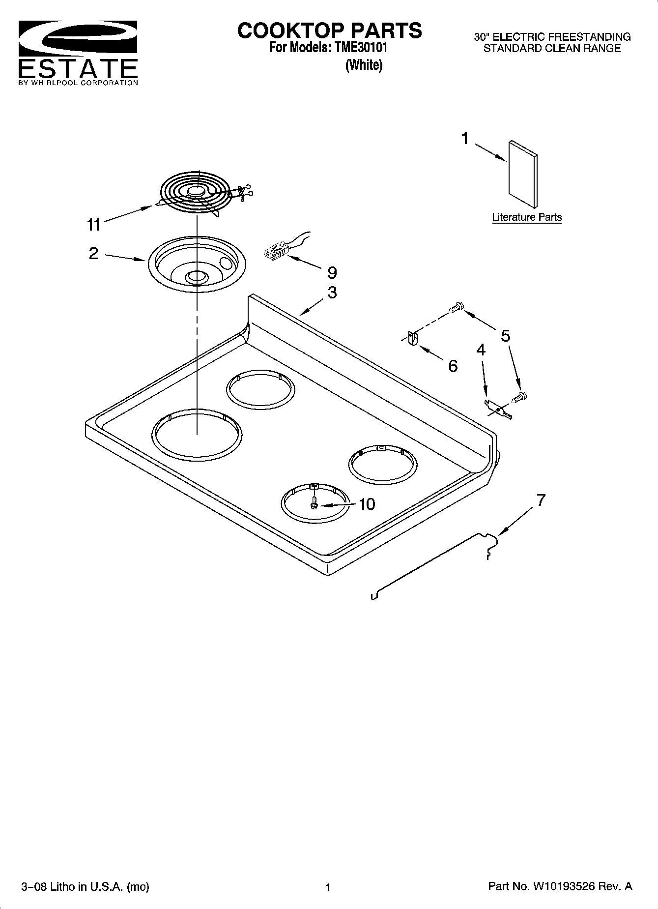 01 - COOKTOP PARTS