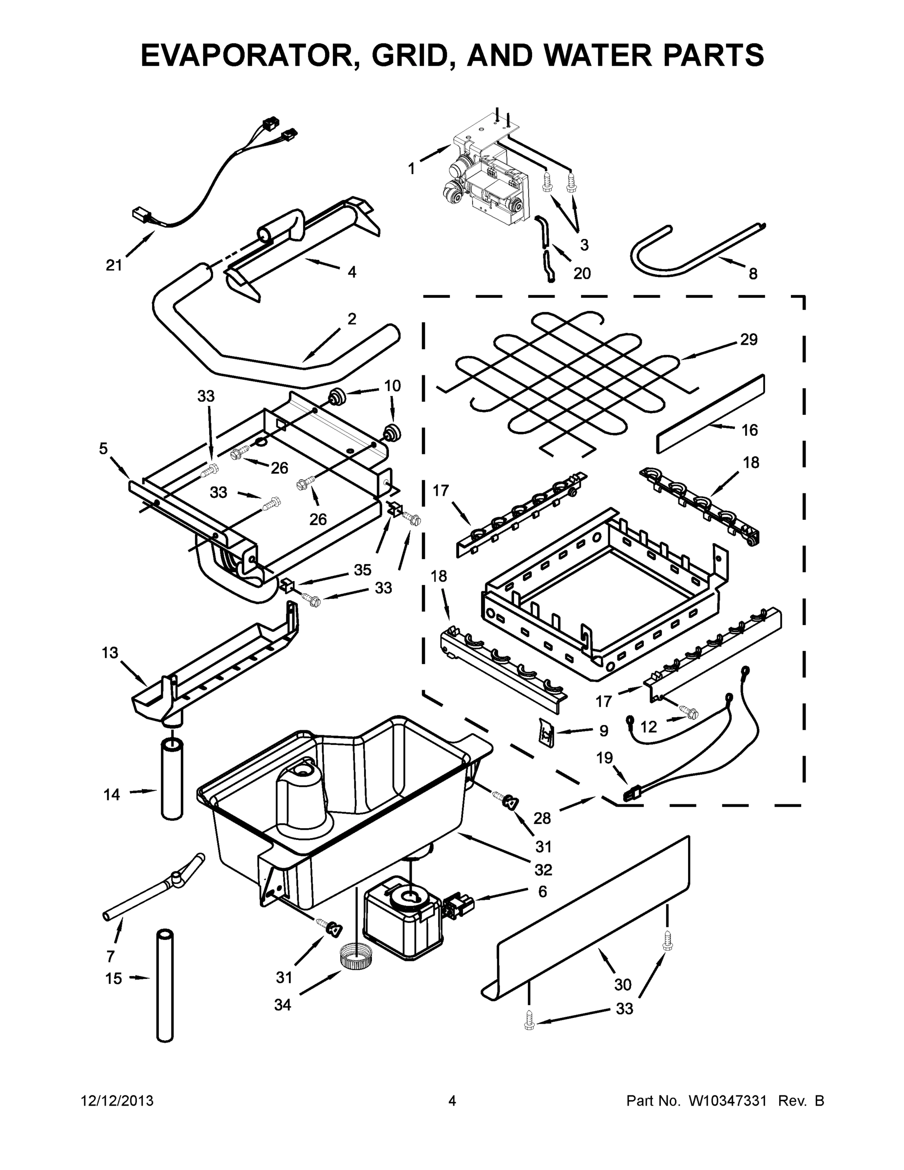 03 - EVAPORATOR, GRID, AND WATER PARTS