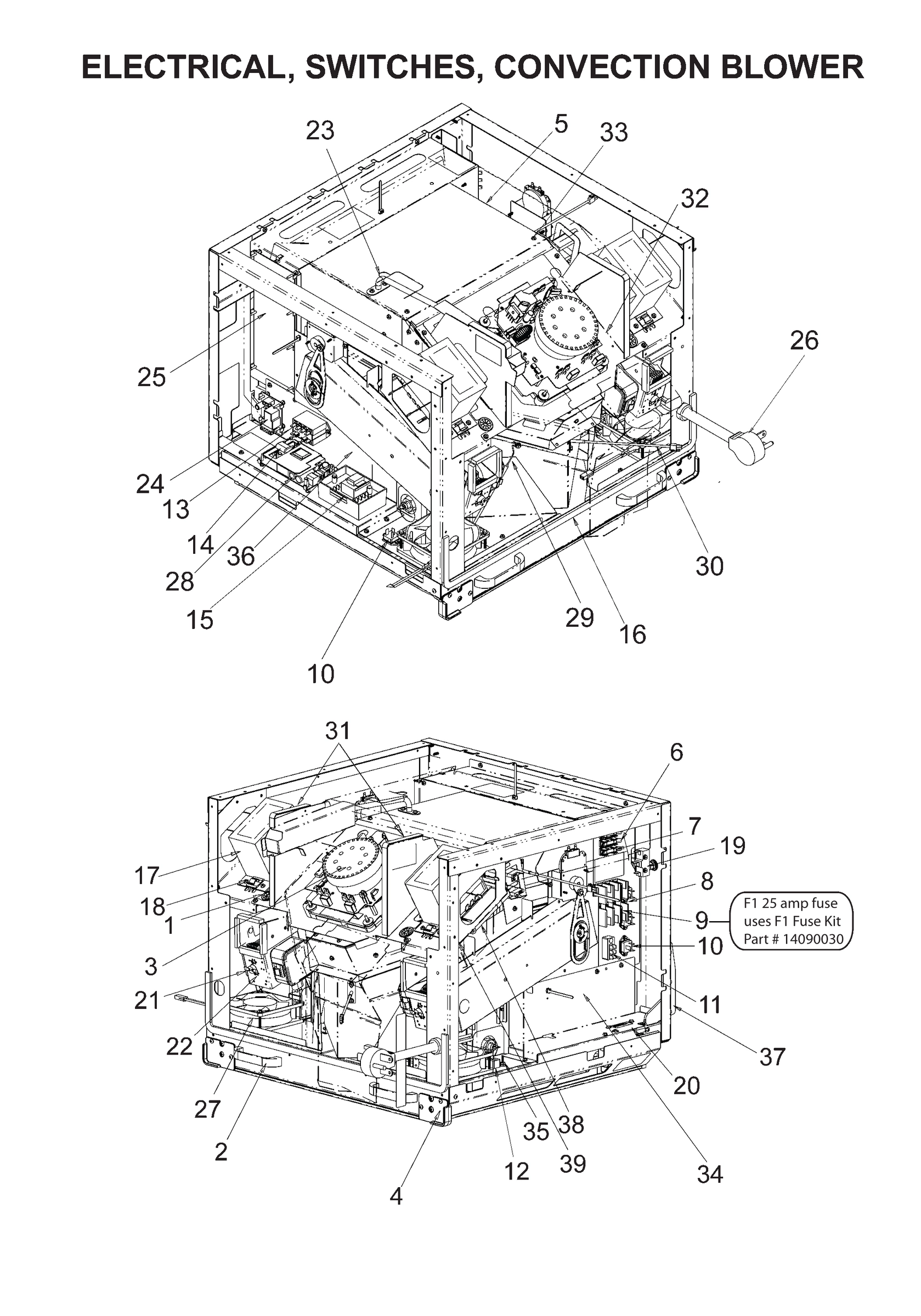 ELECTRICAL, SWITCHES, CONVECTION BLOWER
