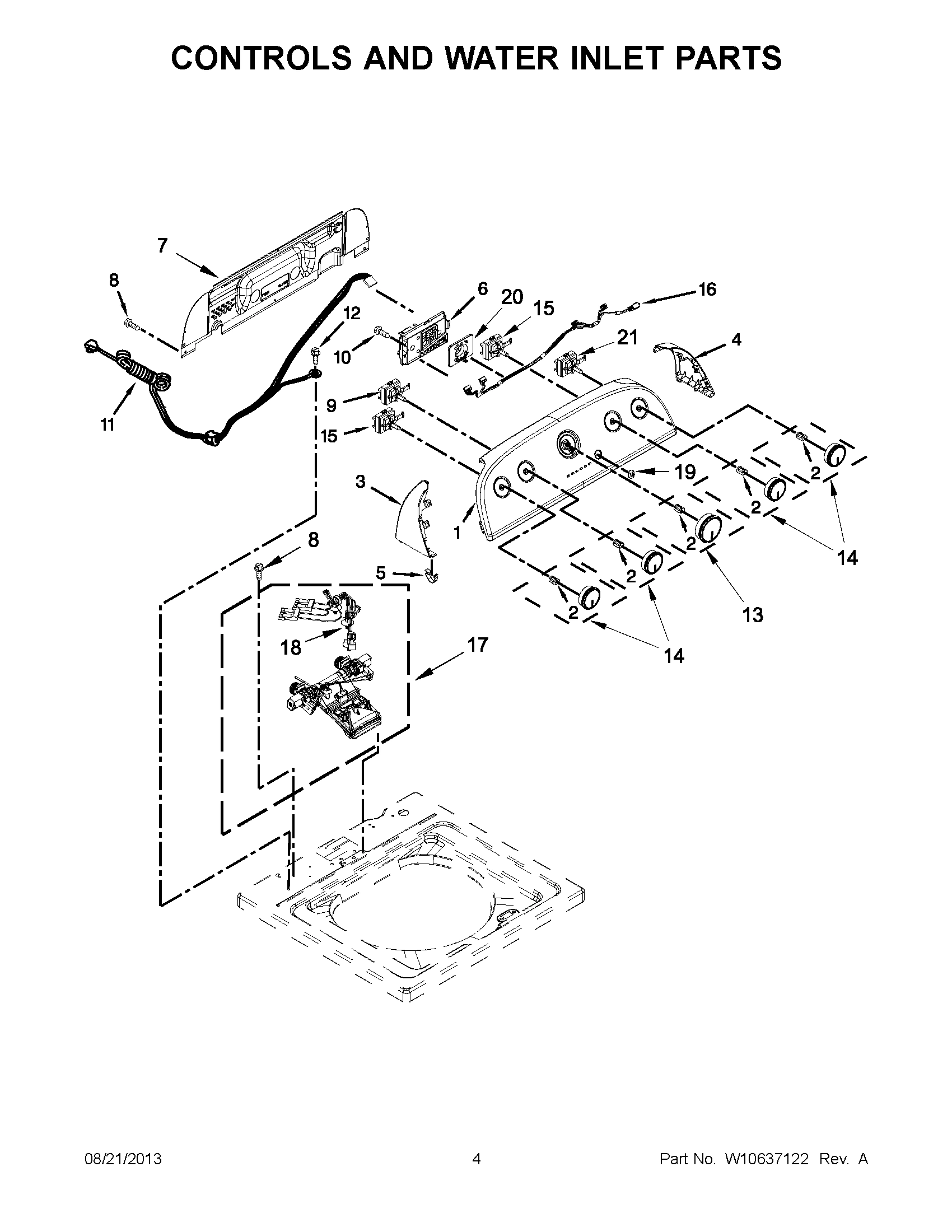 03 - CONTROLS AND WATER INLET PARTS