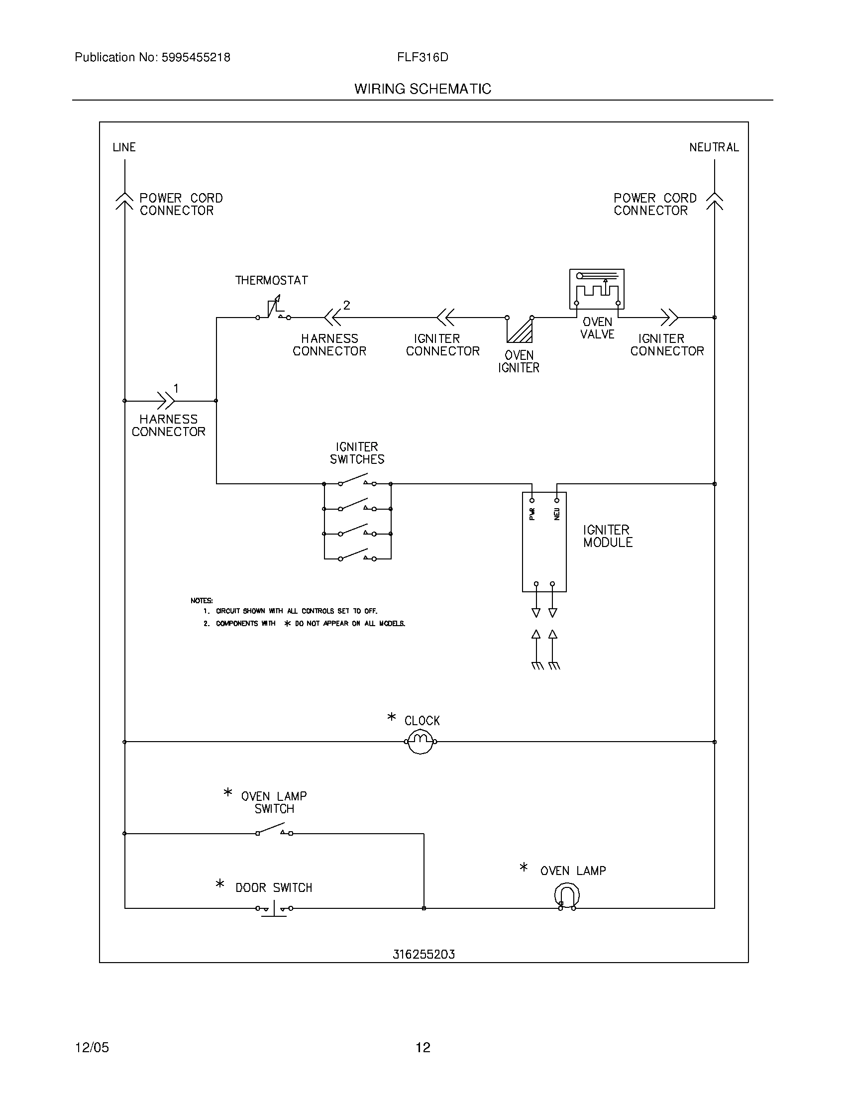 12 - WIRING SCHEMATIC
