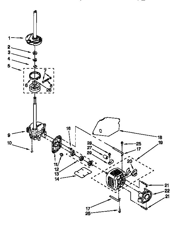 BRAKE,CLUTCH,GRCASE,MTR,PUMP