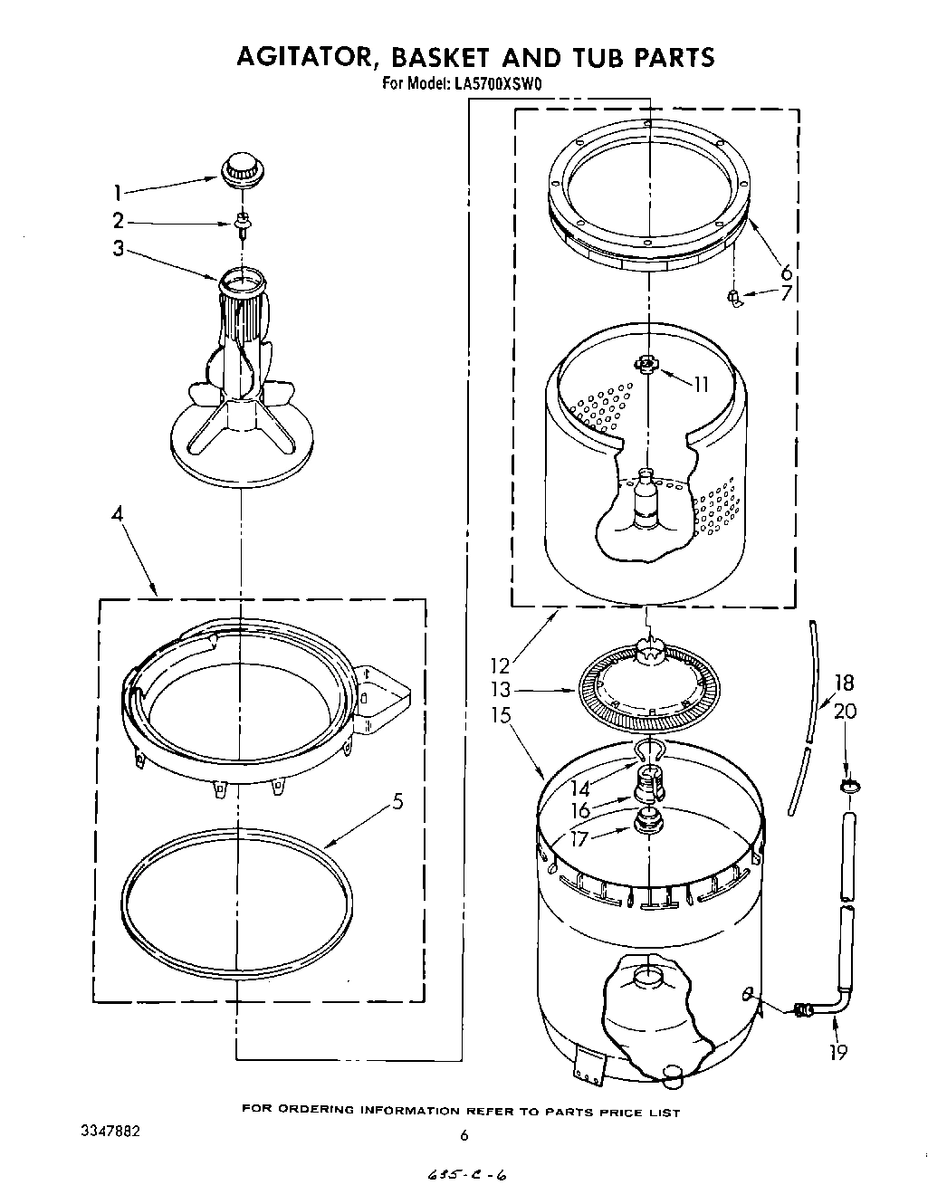 04 - AGITATOR, BASKET AND TUB