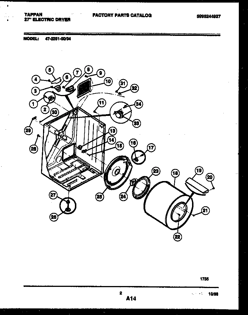 02 - CABINET AND COMPONENT PARTS