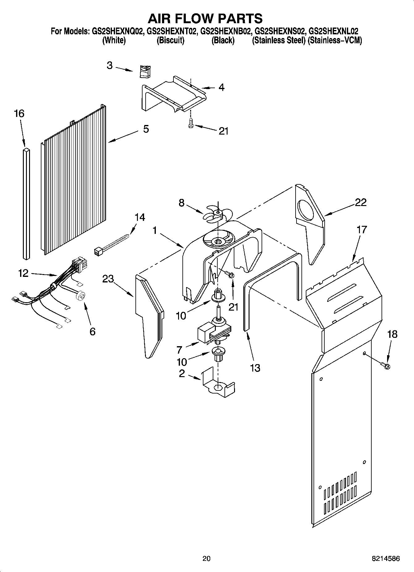 12 - AIR FLOW PARTS, OPTIONAL PARTS