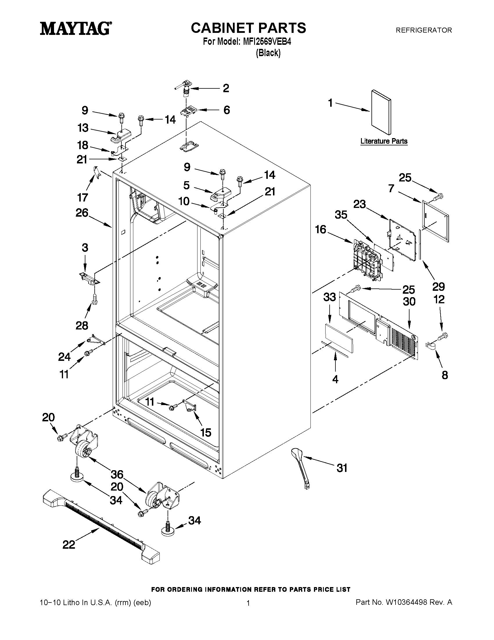 01 - CABINET PARTS
