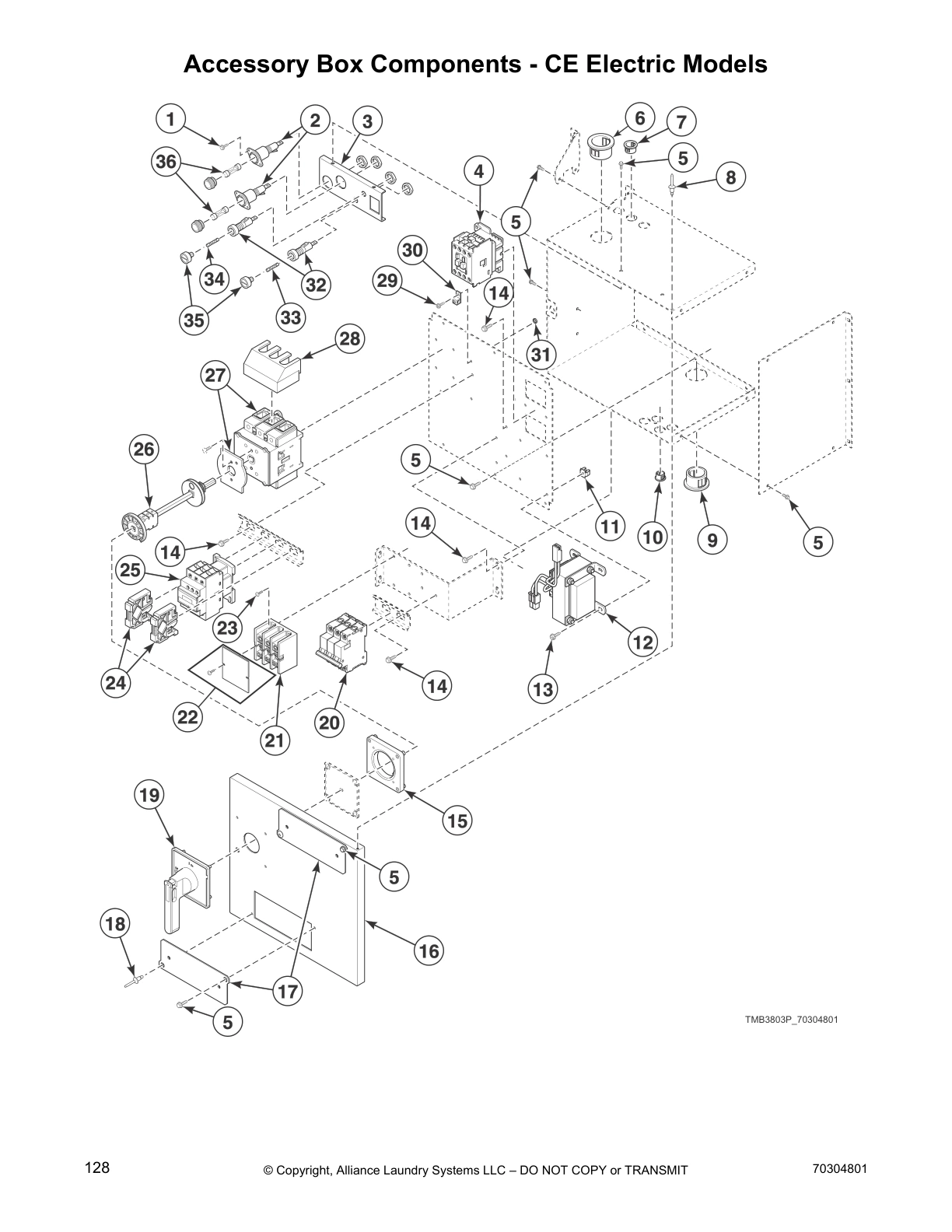 Accessory Box Components - CE Electric Models