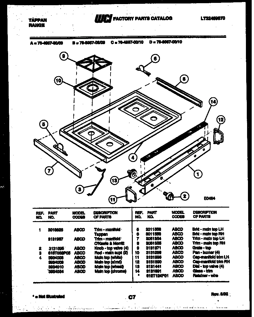 11 - COOKTOP PARTS