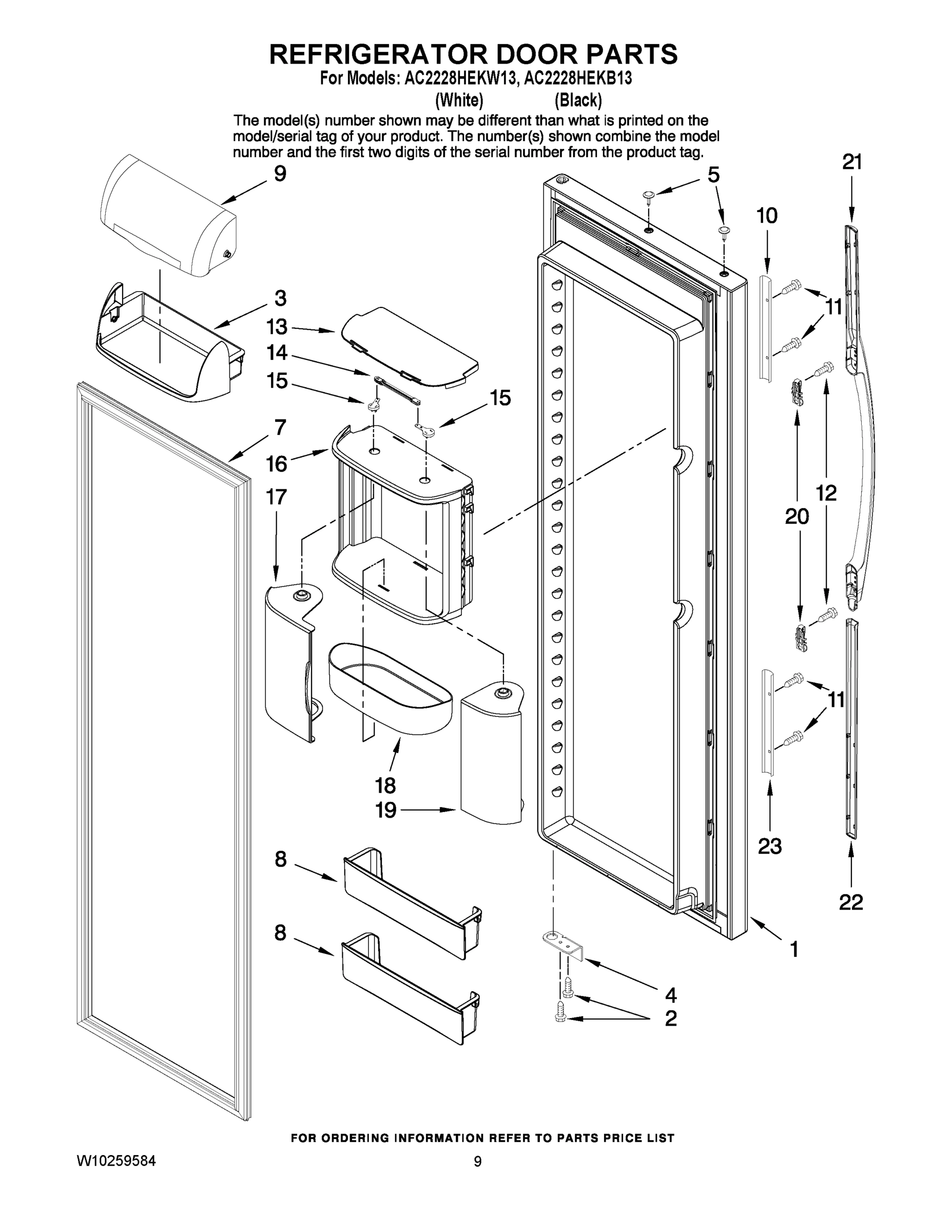 06 - REFRIGERATOR DOOR PARTS