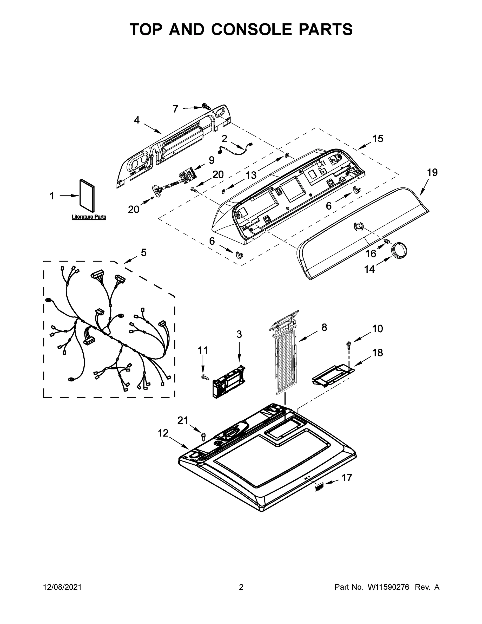 02 - TOP AND CONSOLE PARTS