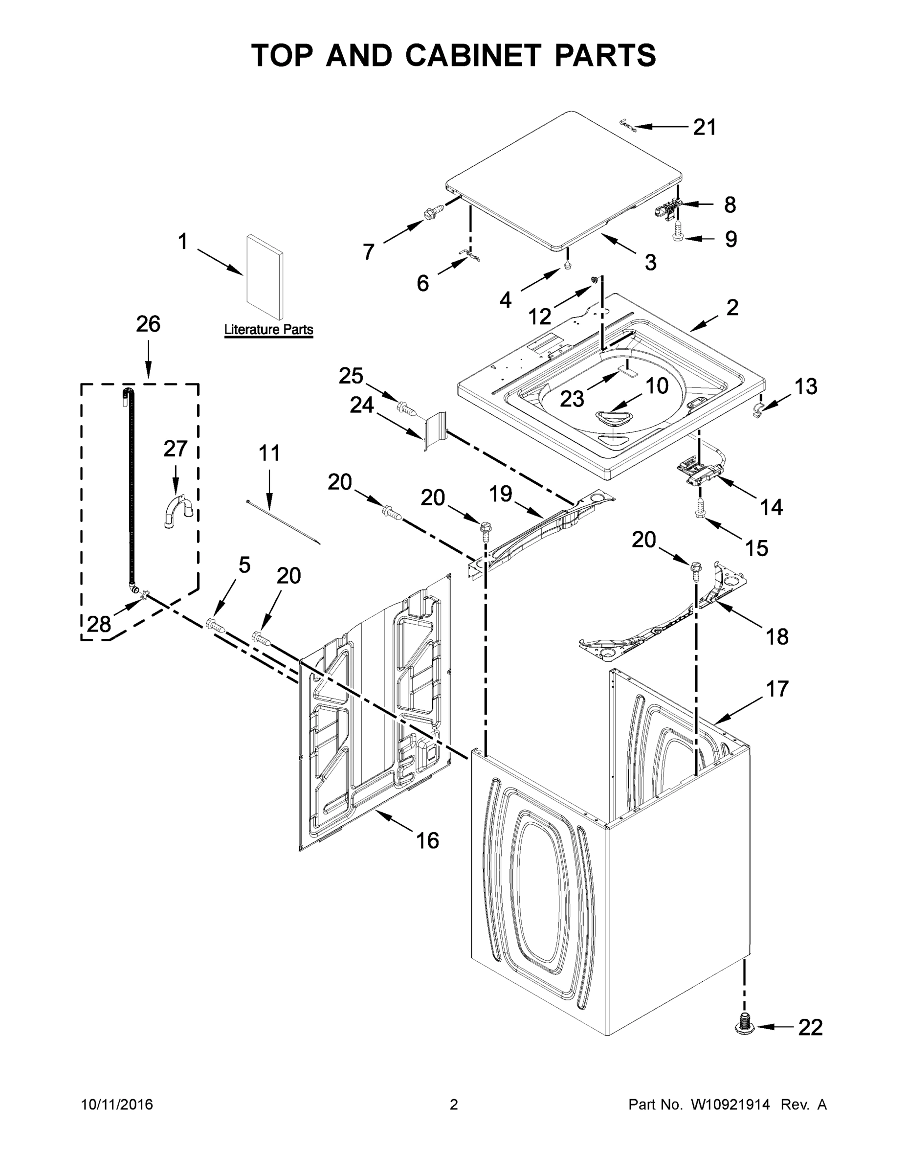 02 - TOP AND CABINET PARTS