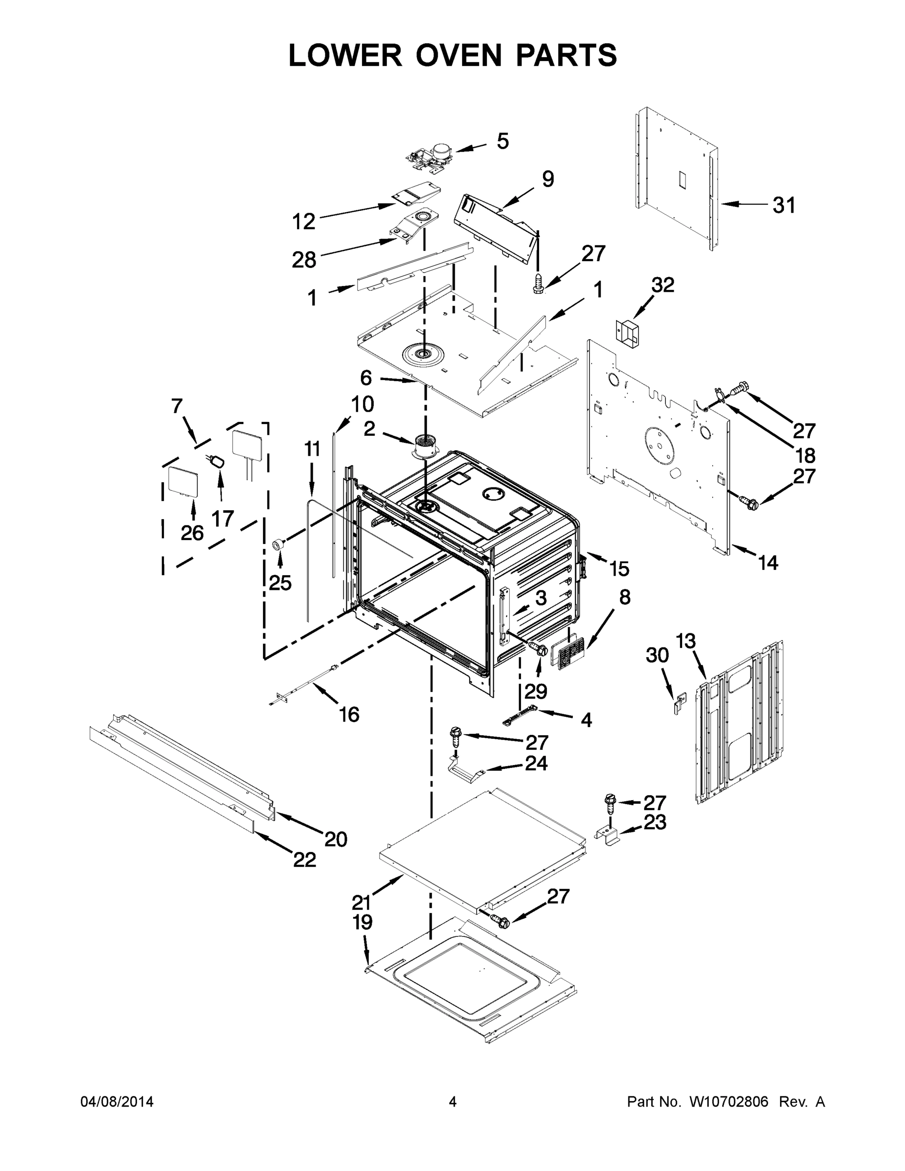 03 - LOWER OVEN PARTS