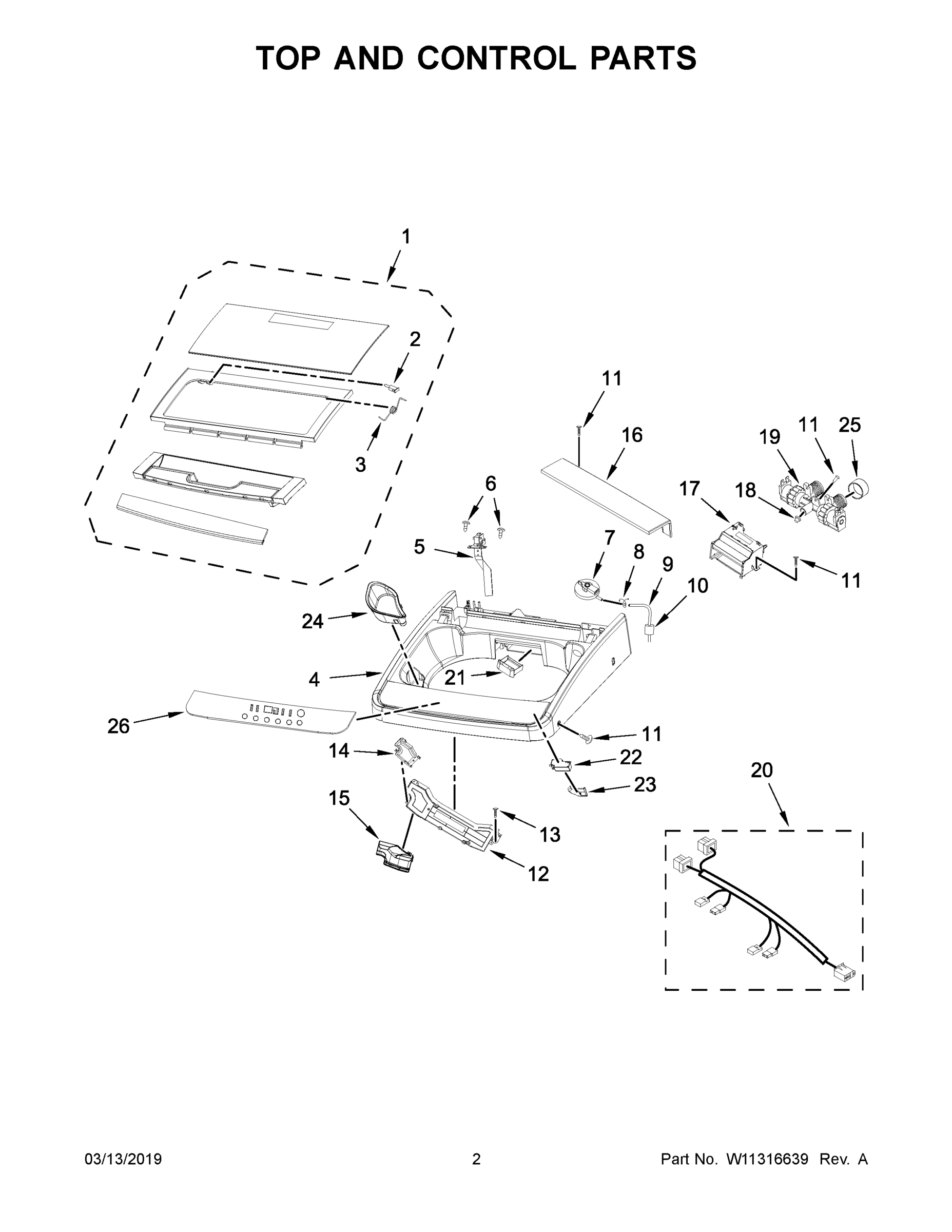 02 - TOP AND CONTROL PARTS