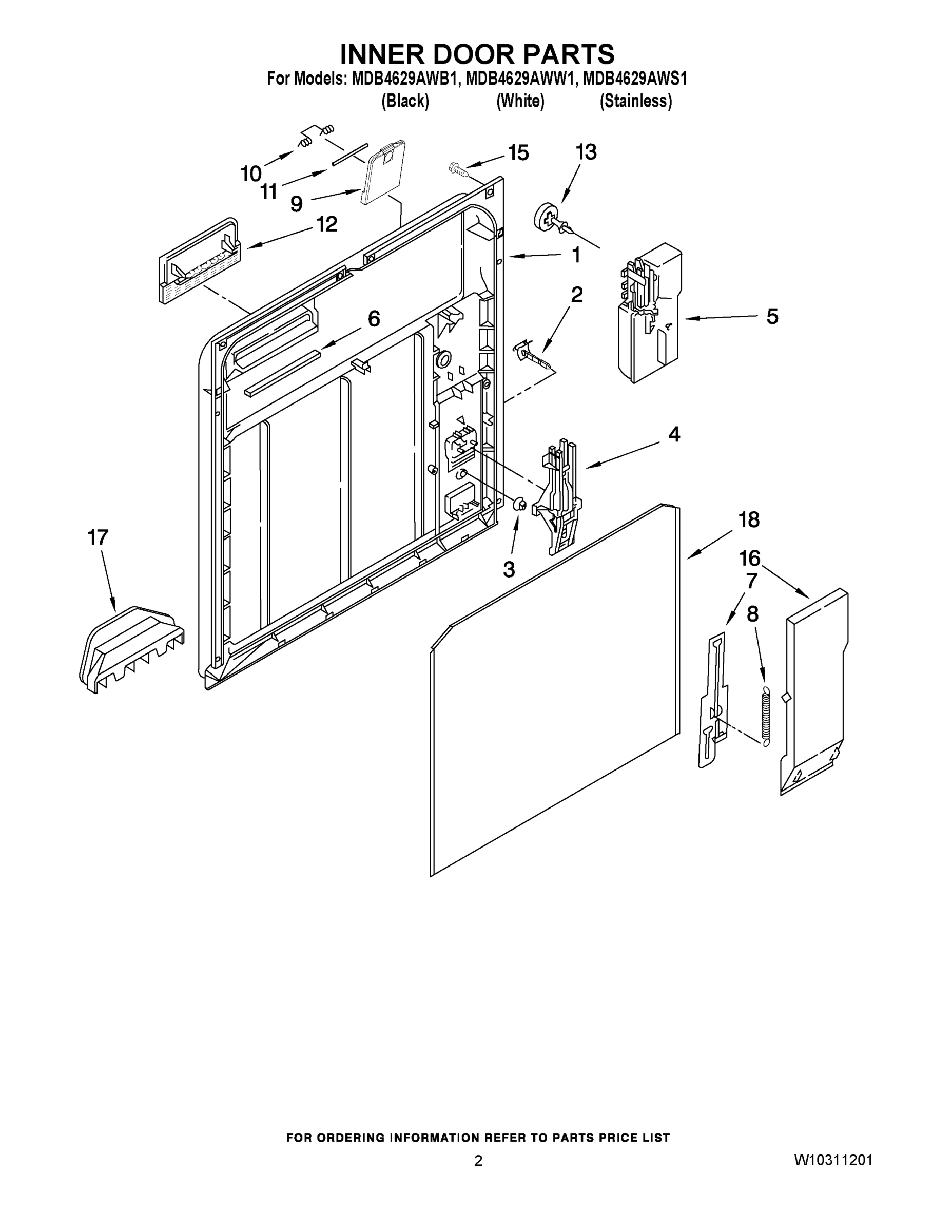 02 - INNER DOOR PARTS