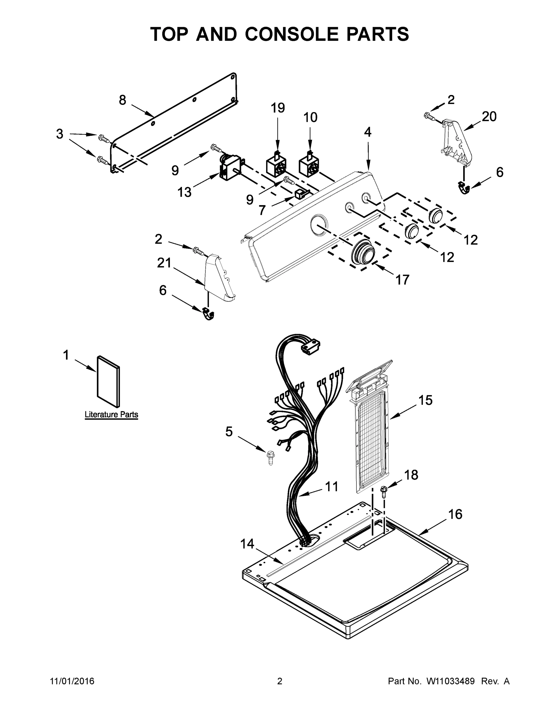 02 - TOP AND CONSOLE PARTS