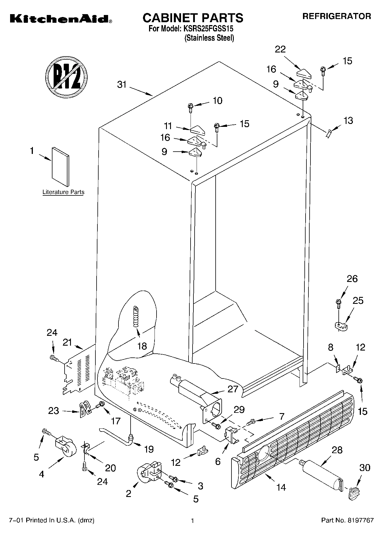 01 - CABINET, LITERATURE