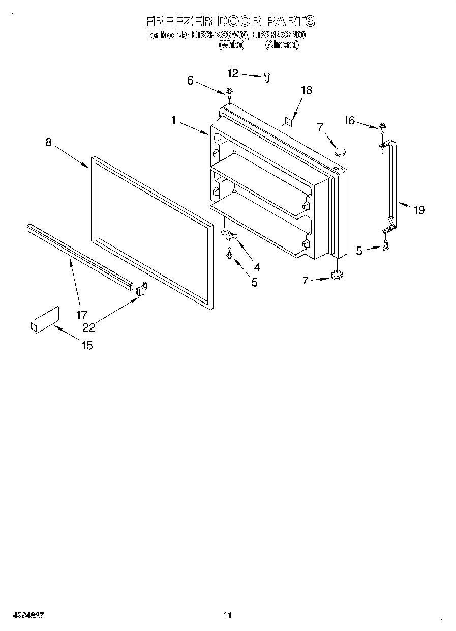 06 - FREEZER DOOR, LIT/OPTIONAL
