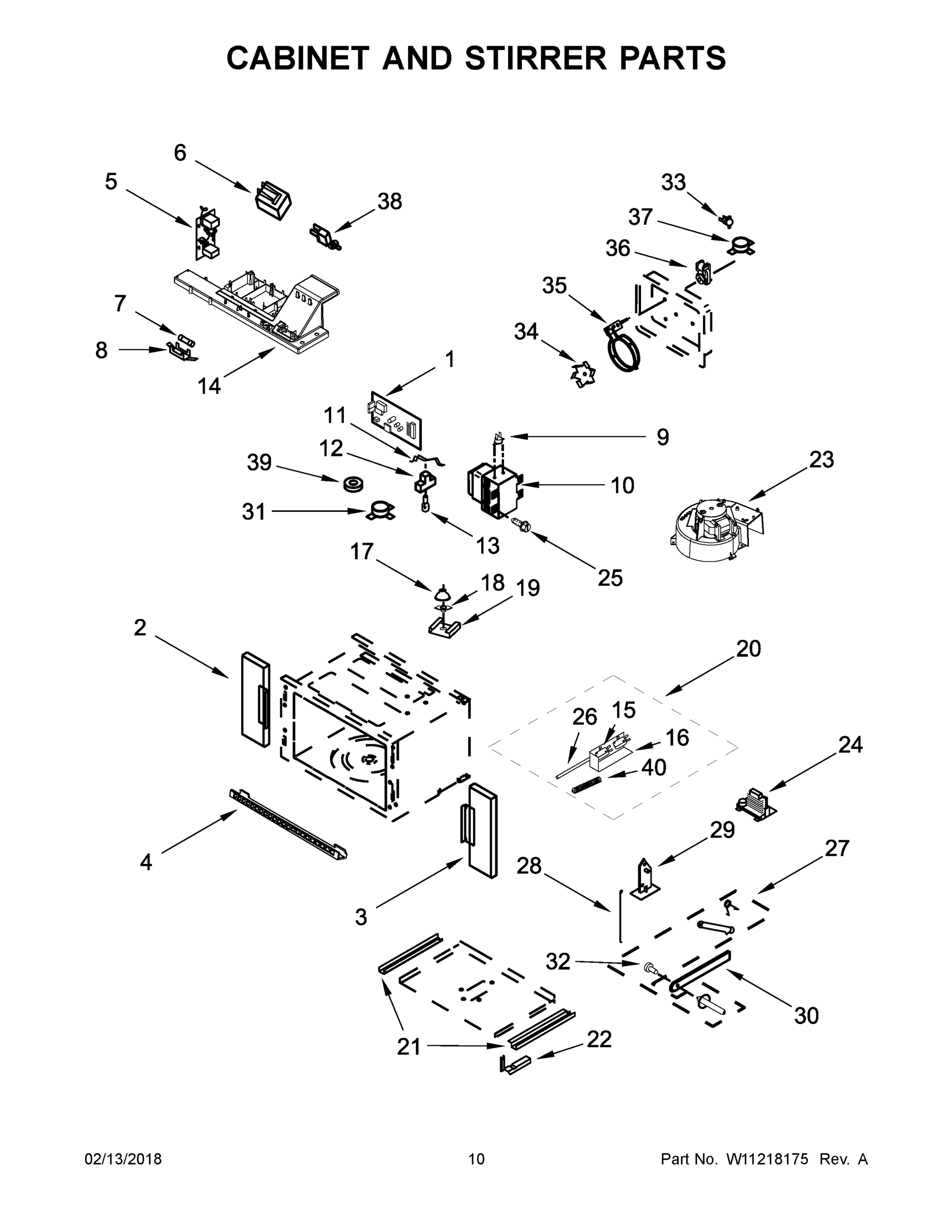 06 - CABINET AND STIRRER PARTS