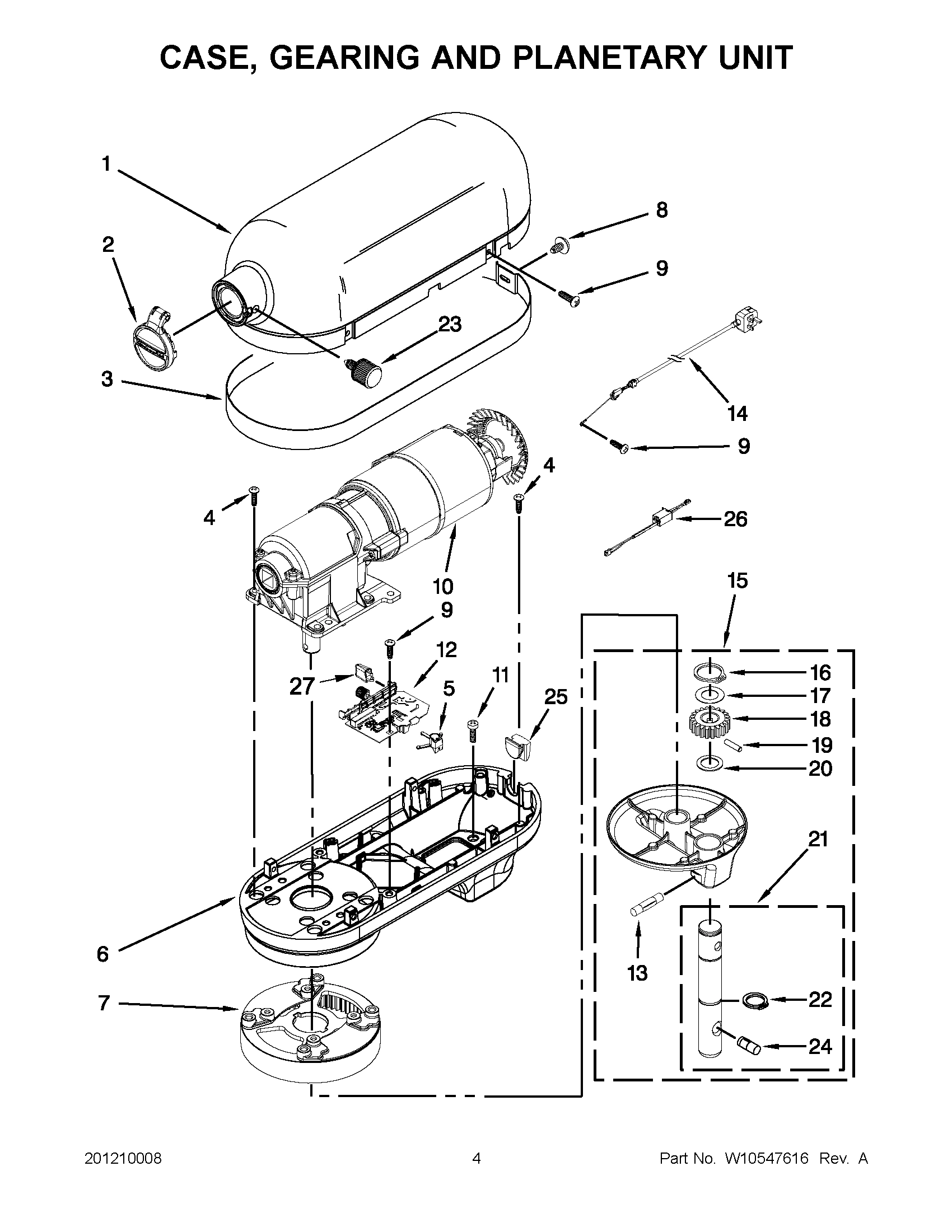02 - CASE, GEARING AND PLANETARY UNIT
